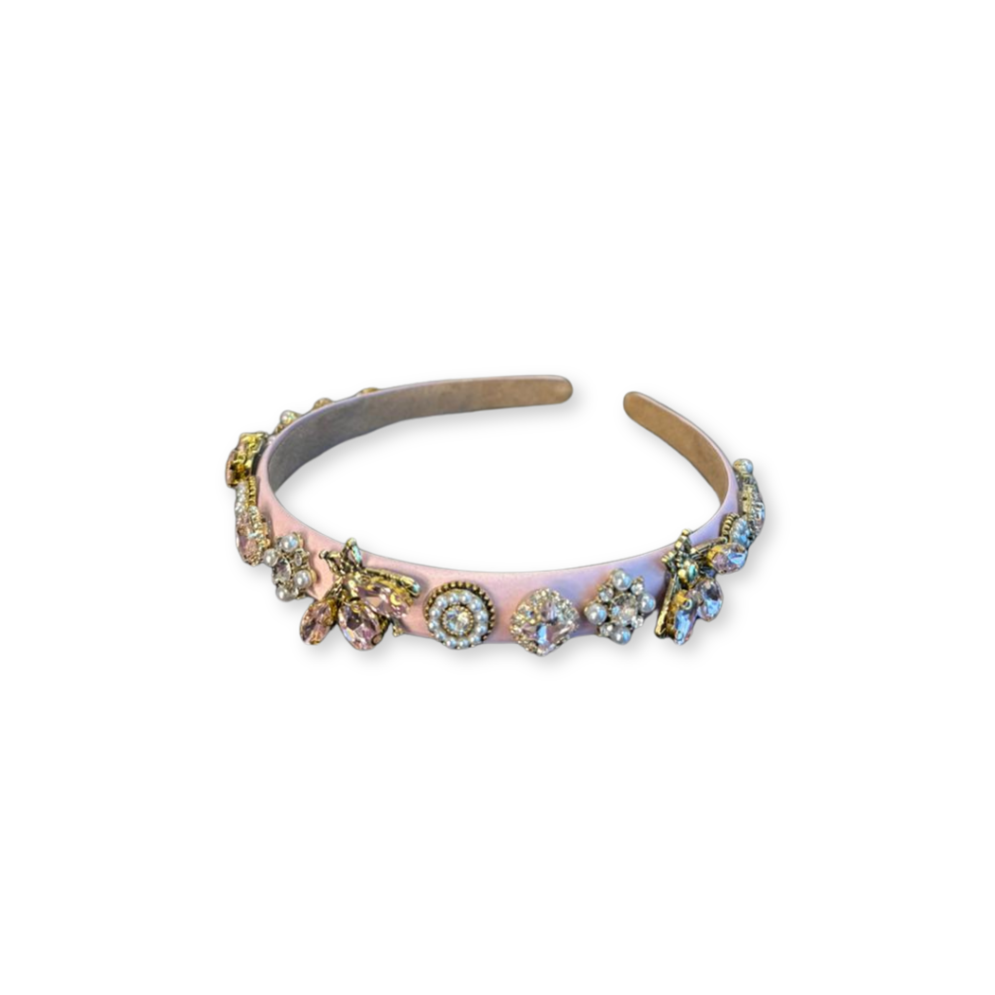 Baby Pink Jewel Charms Hairband