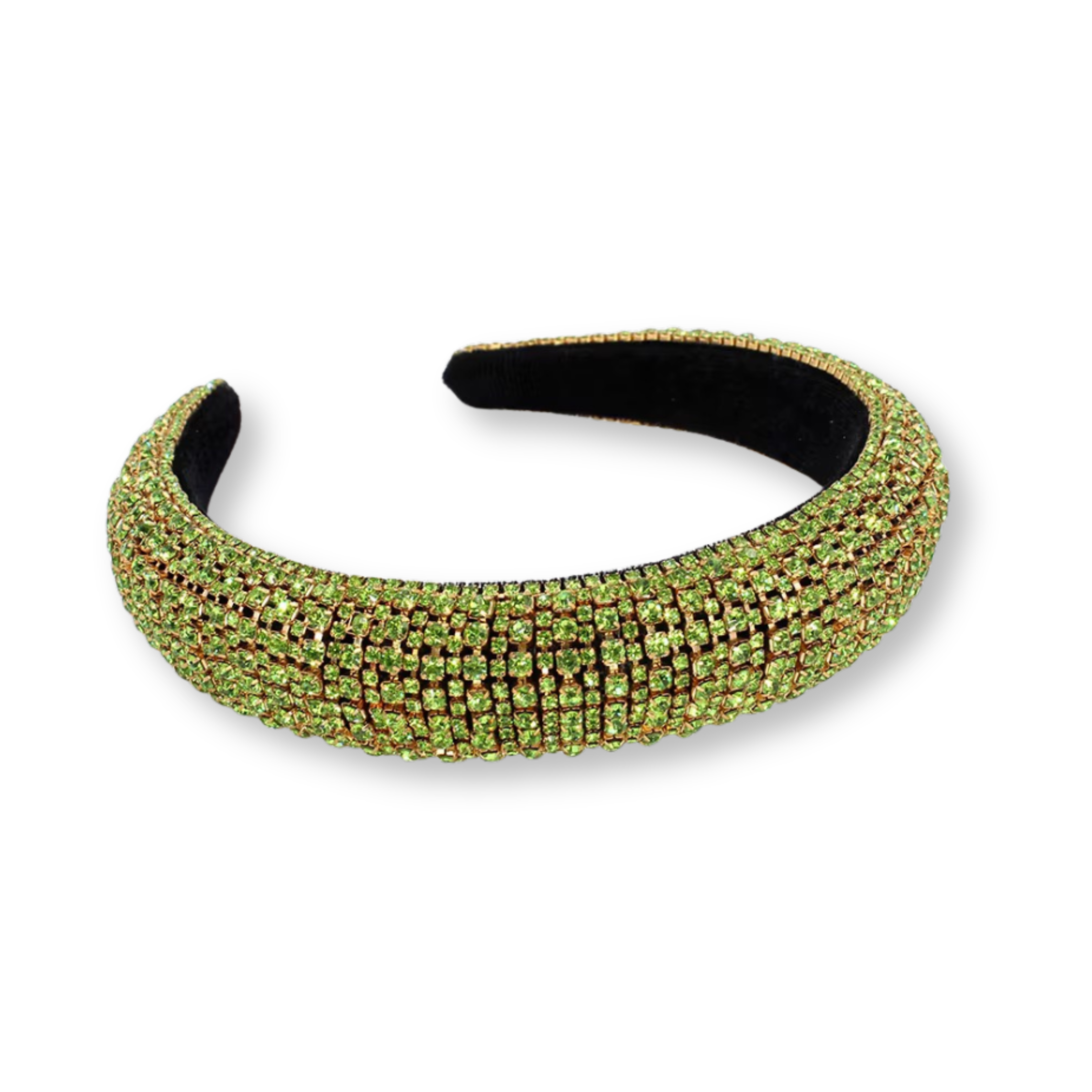 Green Rhinestone Rush Hairband