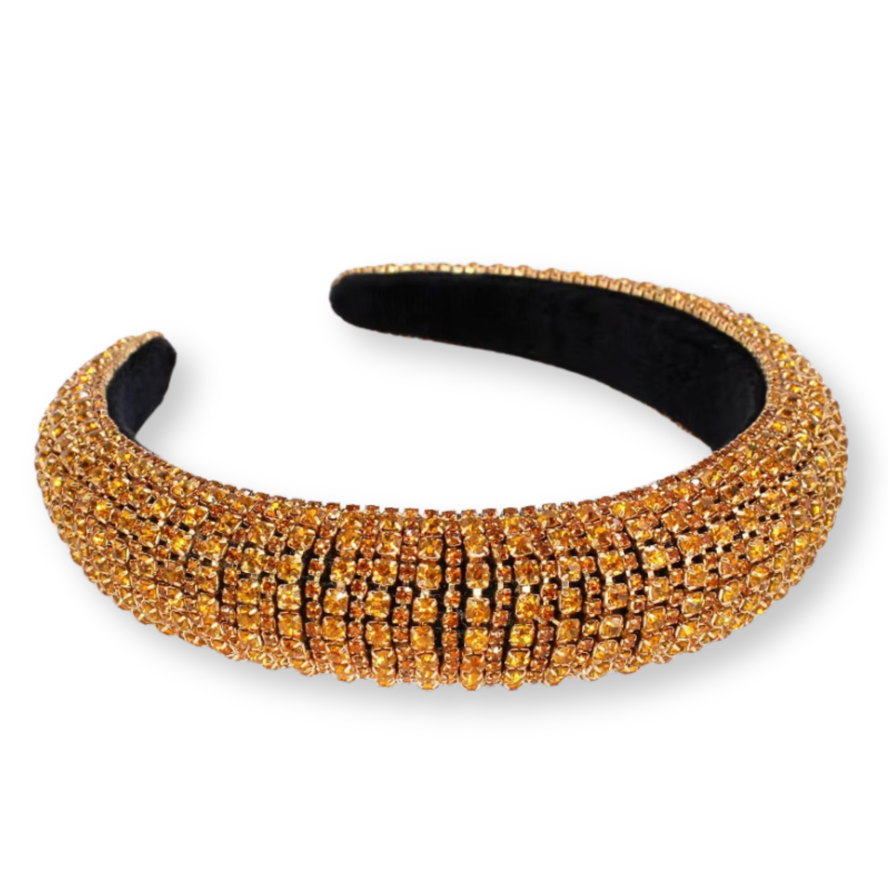 Light Brown Rhinestone Rush Hairband