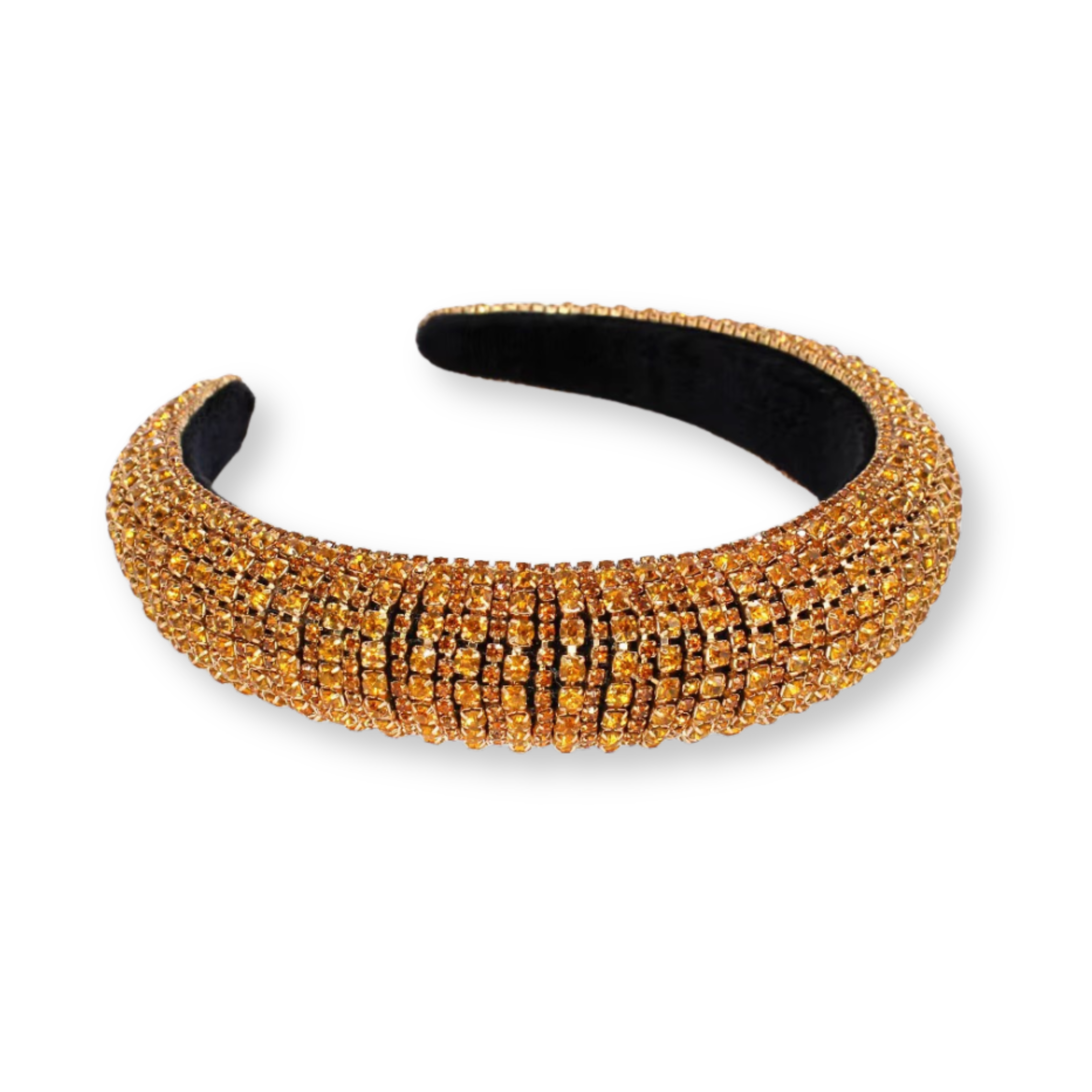 Light Brown Rhinestone Rush Hairband