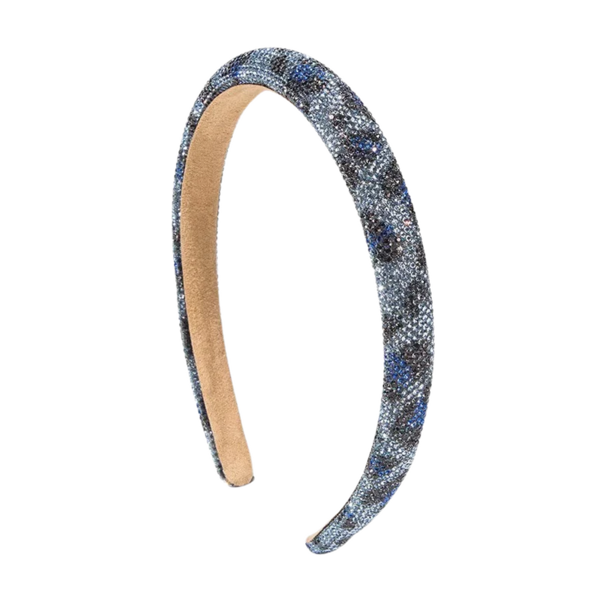 Blue Rhinestone Studded Hairband