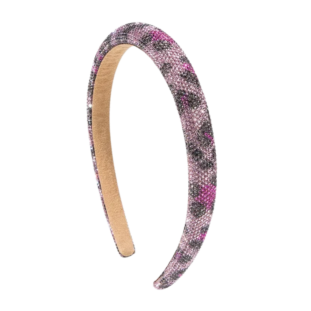 Fuschia Rhinestone Studded Hairband