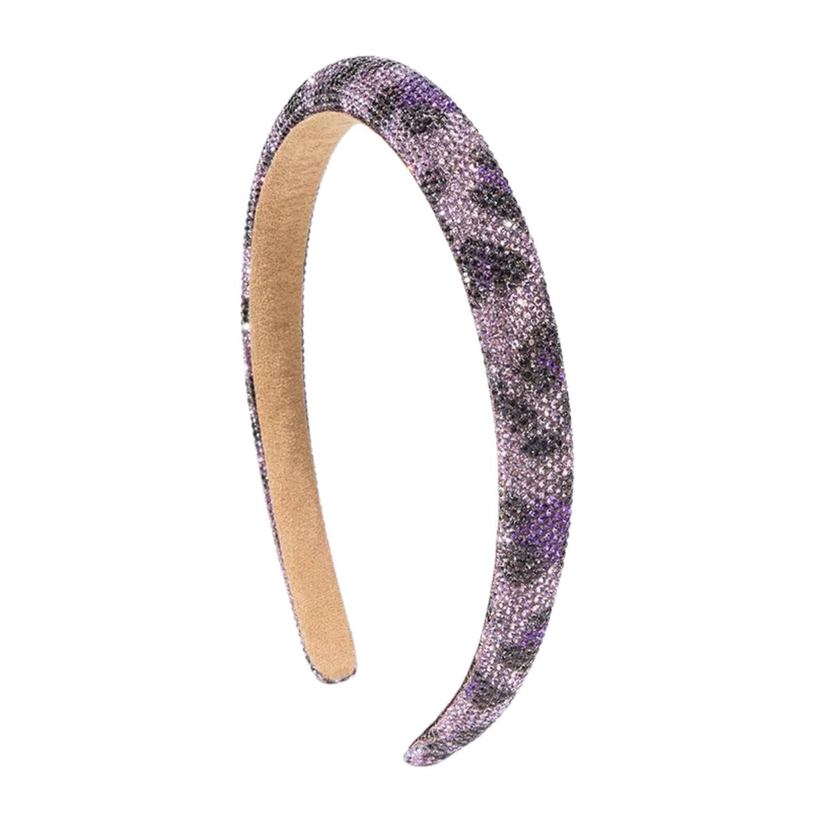Purple Rhinestone Studded Hairband