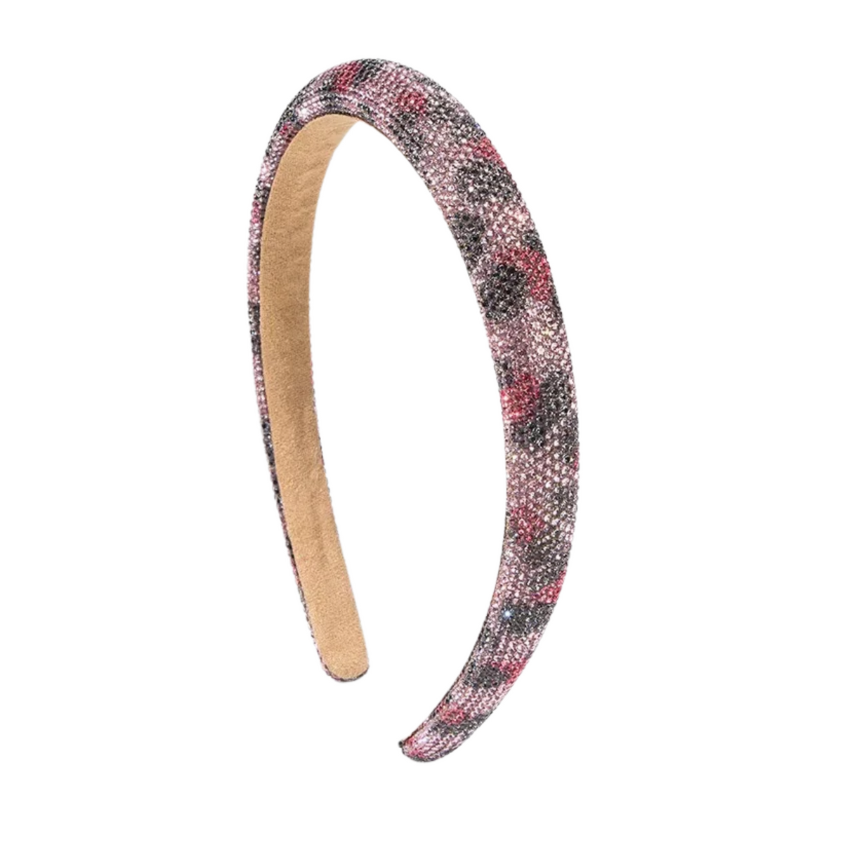 Red Rhinestone Studded Hairband