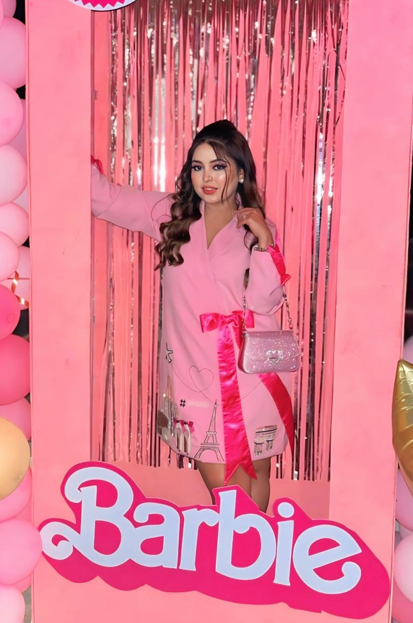 Fashionista Pink Bow Blazer Dress