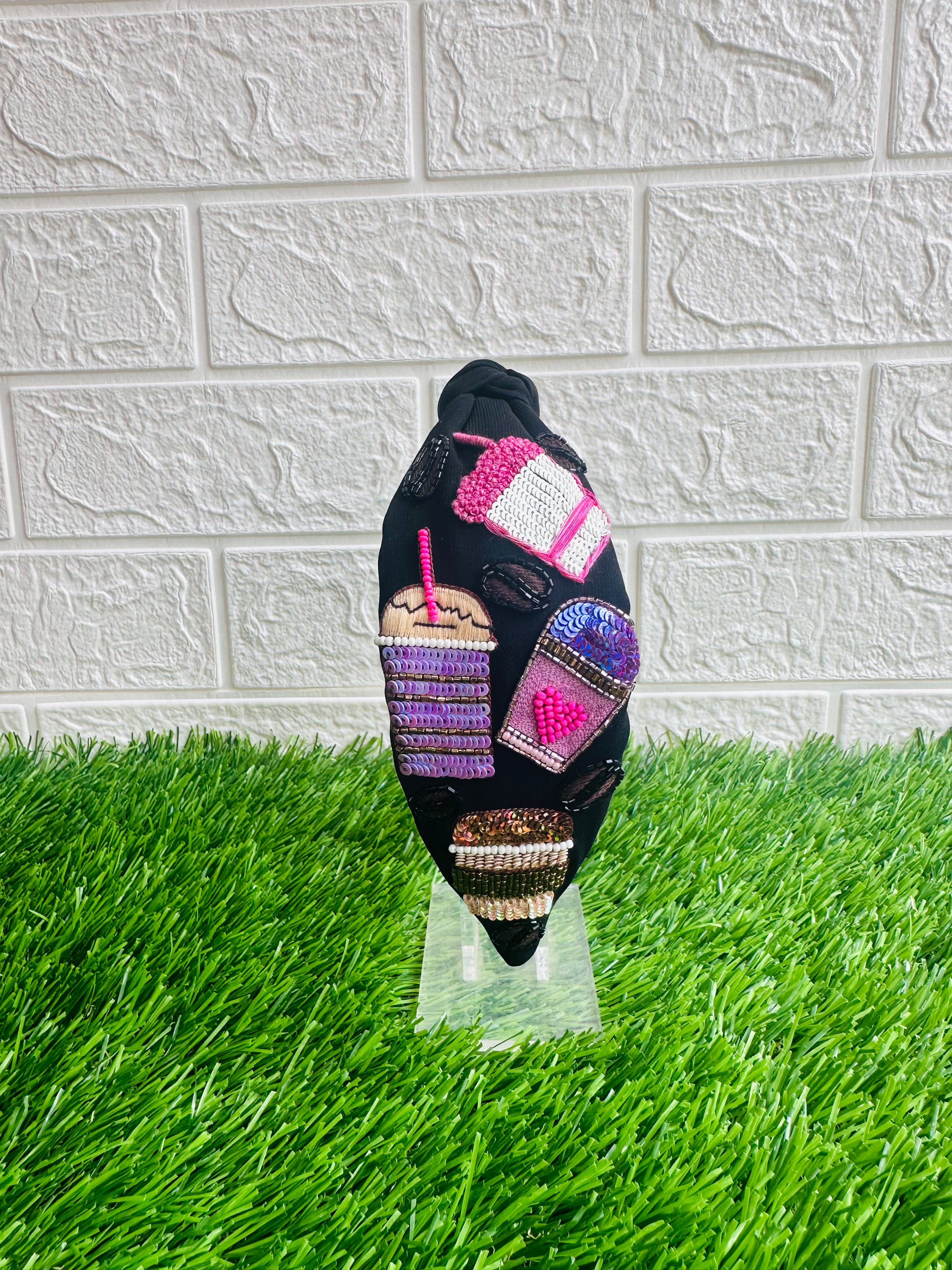 Brewed Starbucks Black Turban Hairband