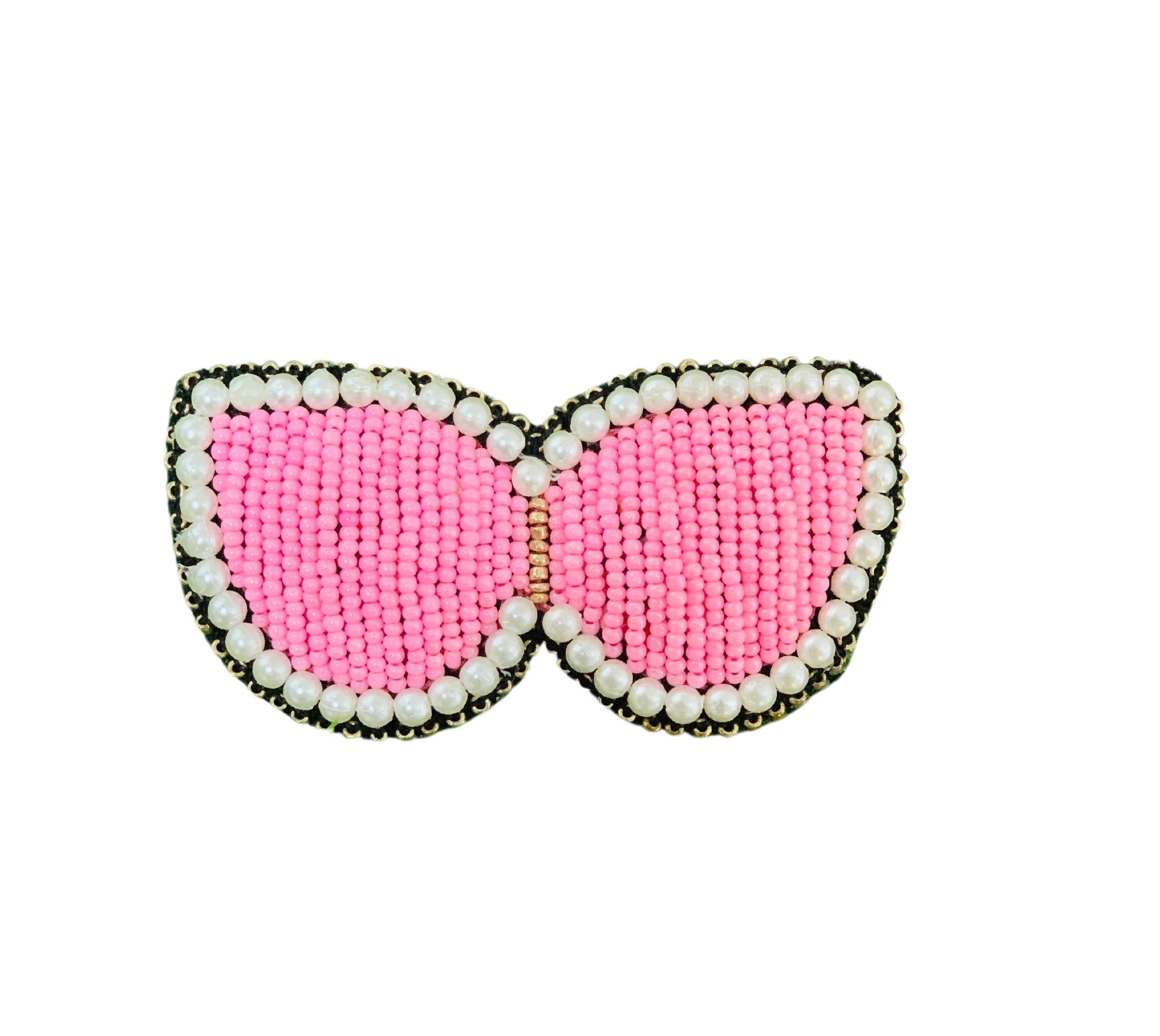 Pink Goggly Brooch