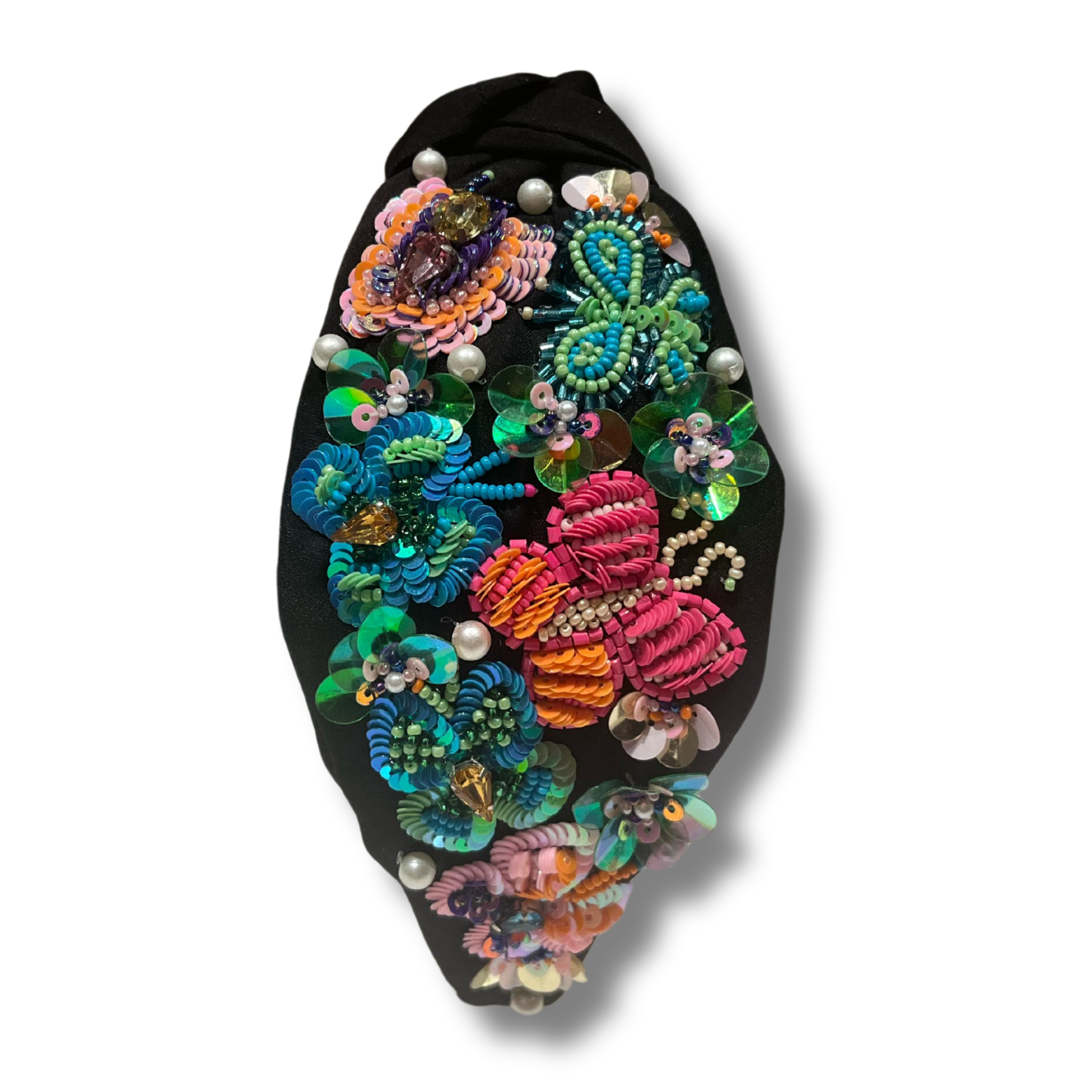 Floral Butterfly Turban Hairband