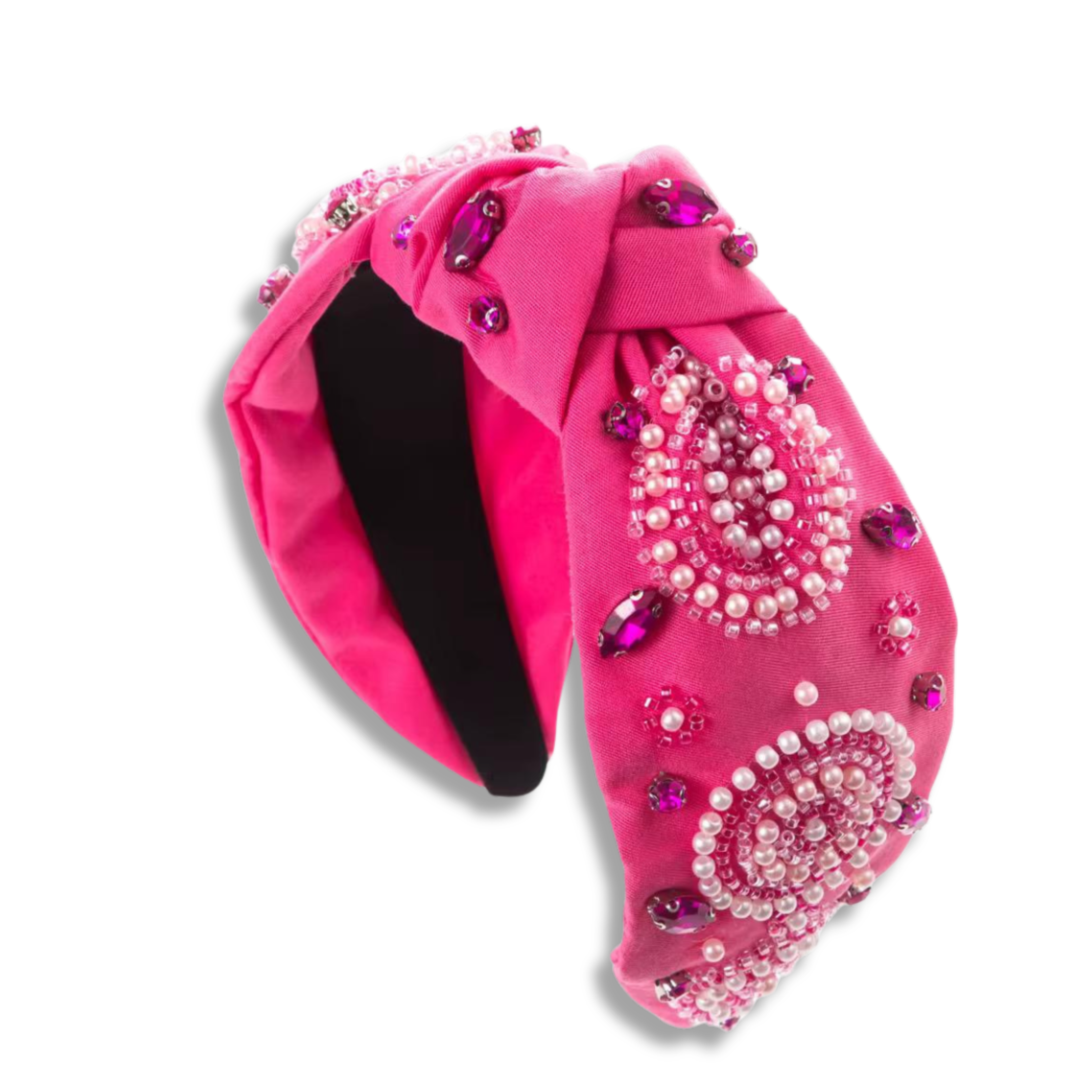 Pink Pearlora Turban Hairband