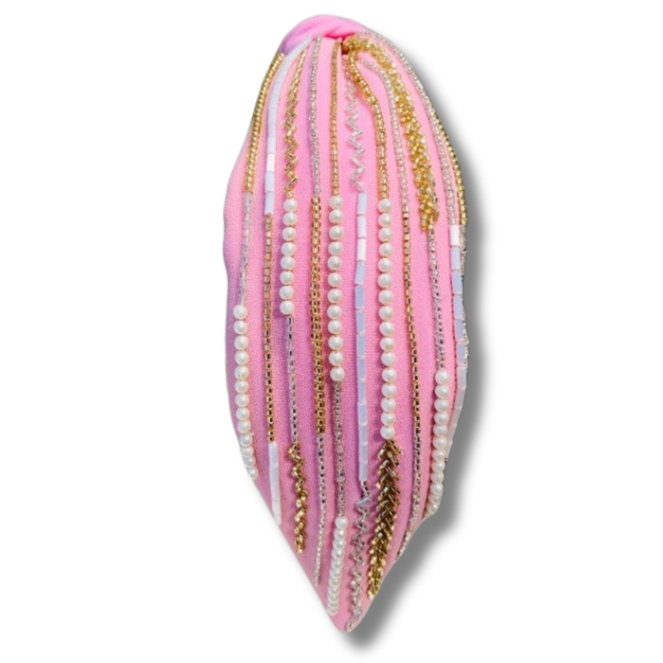 Pearly Cream Rose Turban Hairband