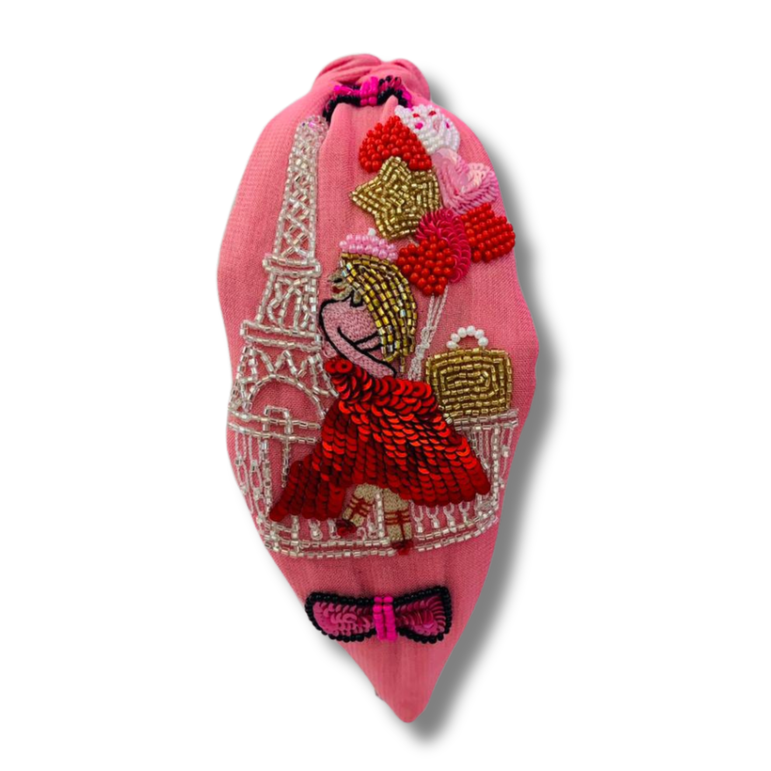 Eiffel Tower Love Bubblegum Turban Hairband