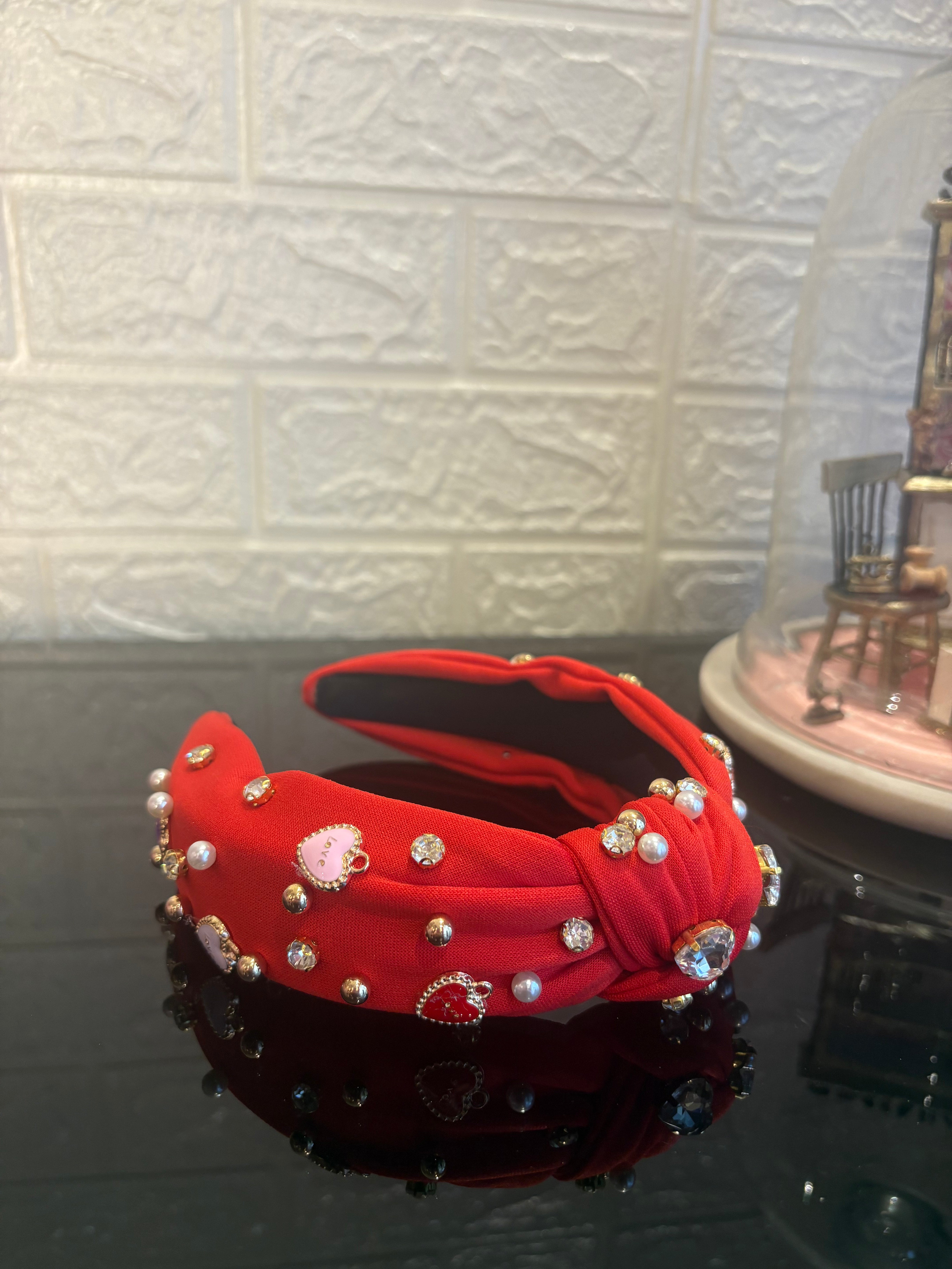 Red Sprinkle Charm Headband