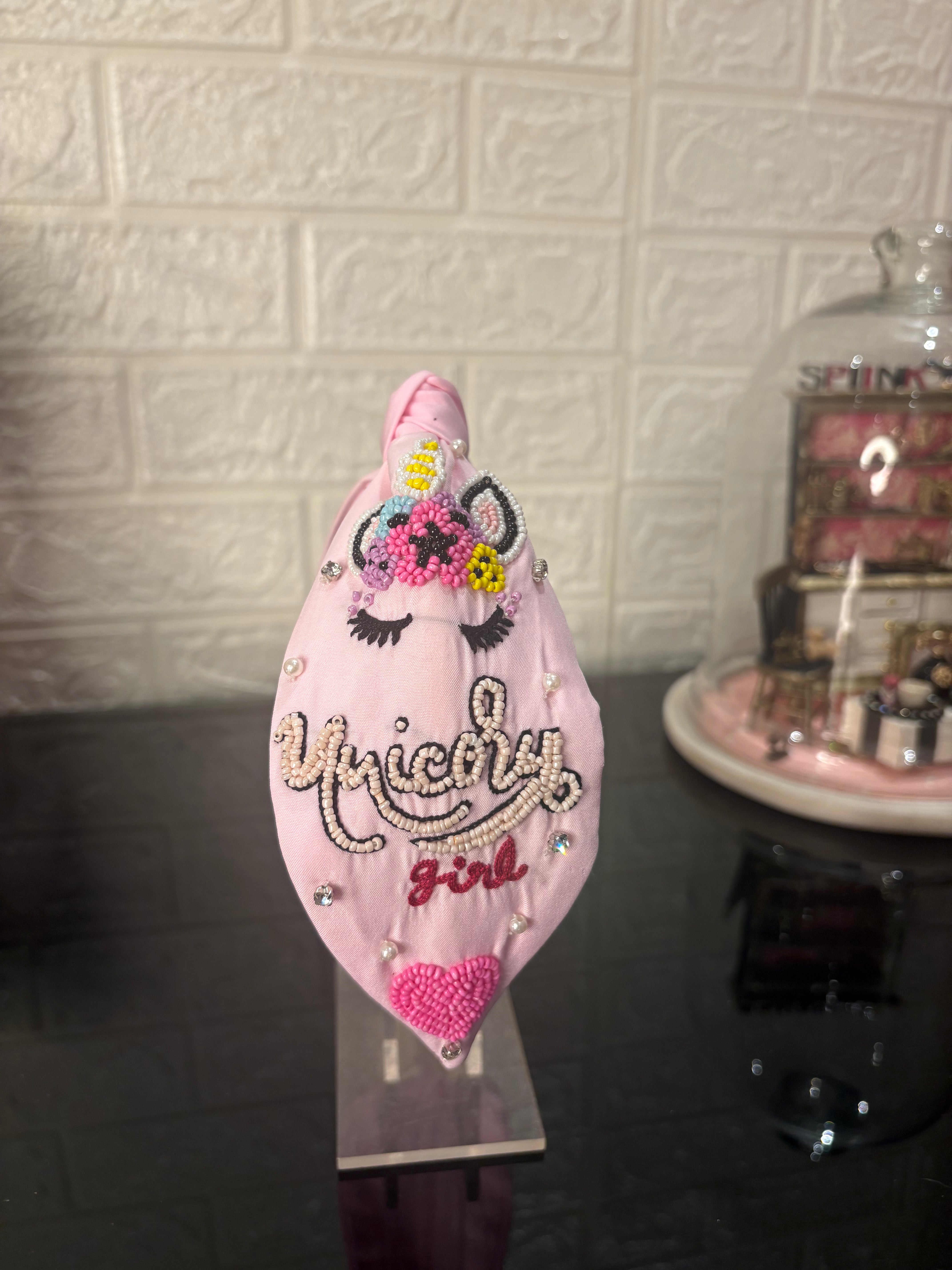Unicorn Girl Baby Pink Hairband