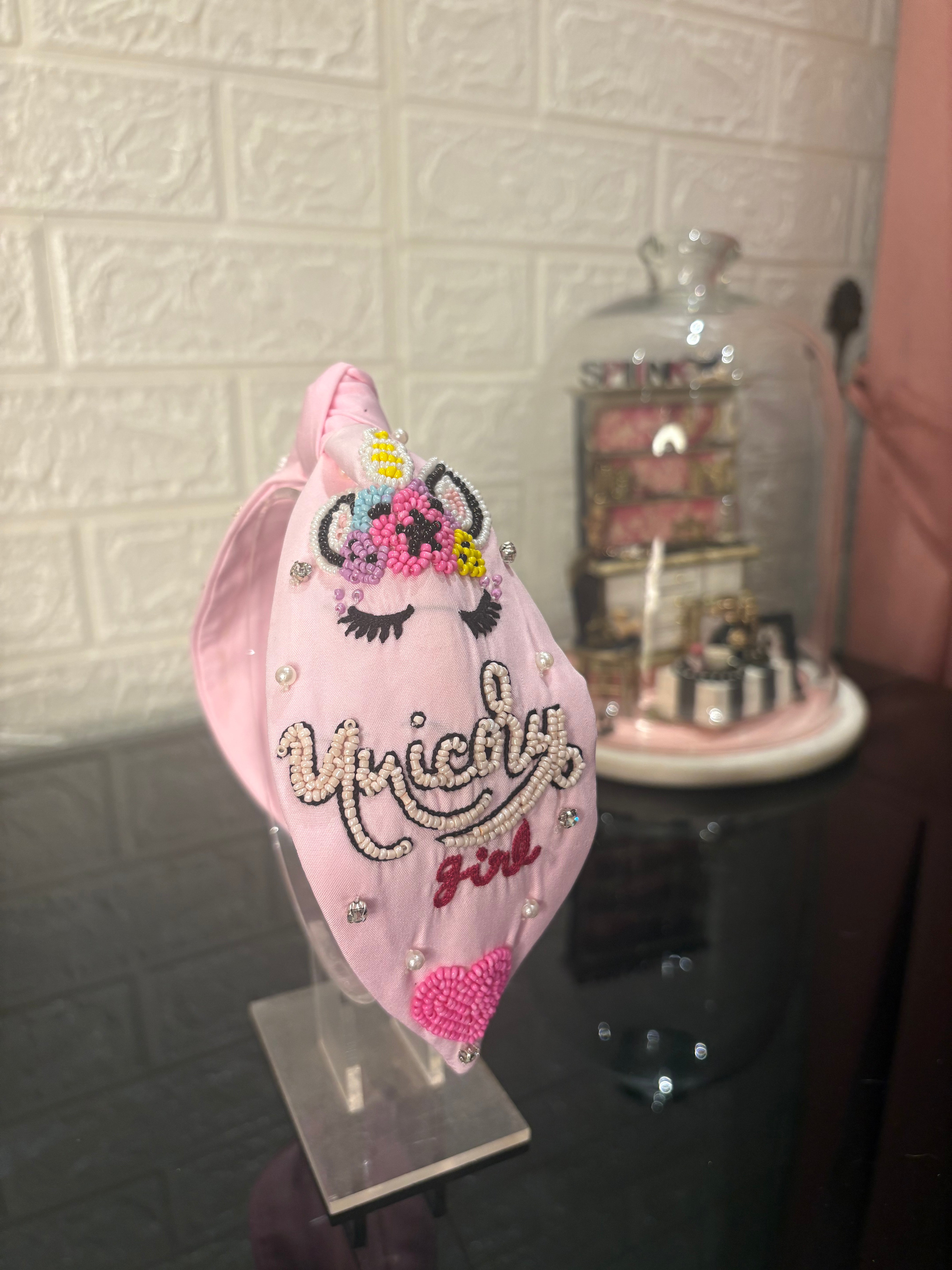 Unicorn Girl Baby Pink Hairband