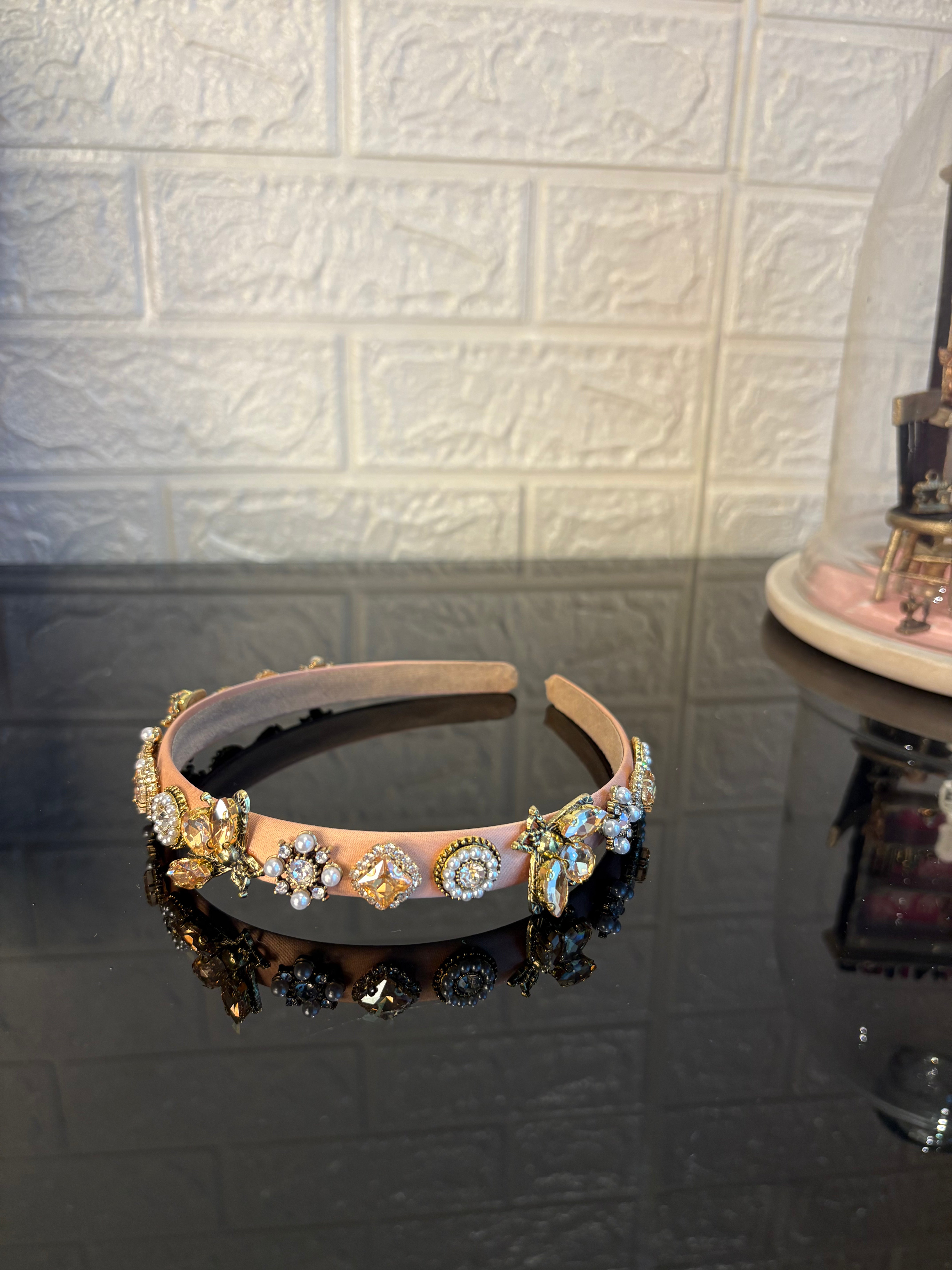 Khakhi Jewel Charms Hairband