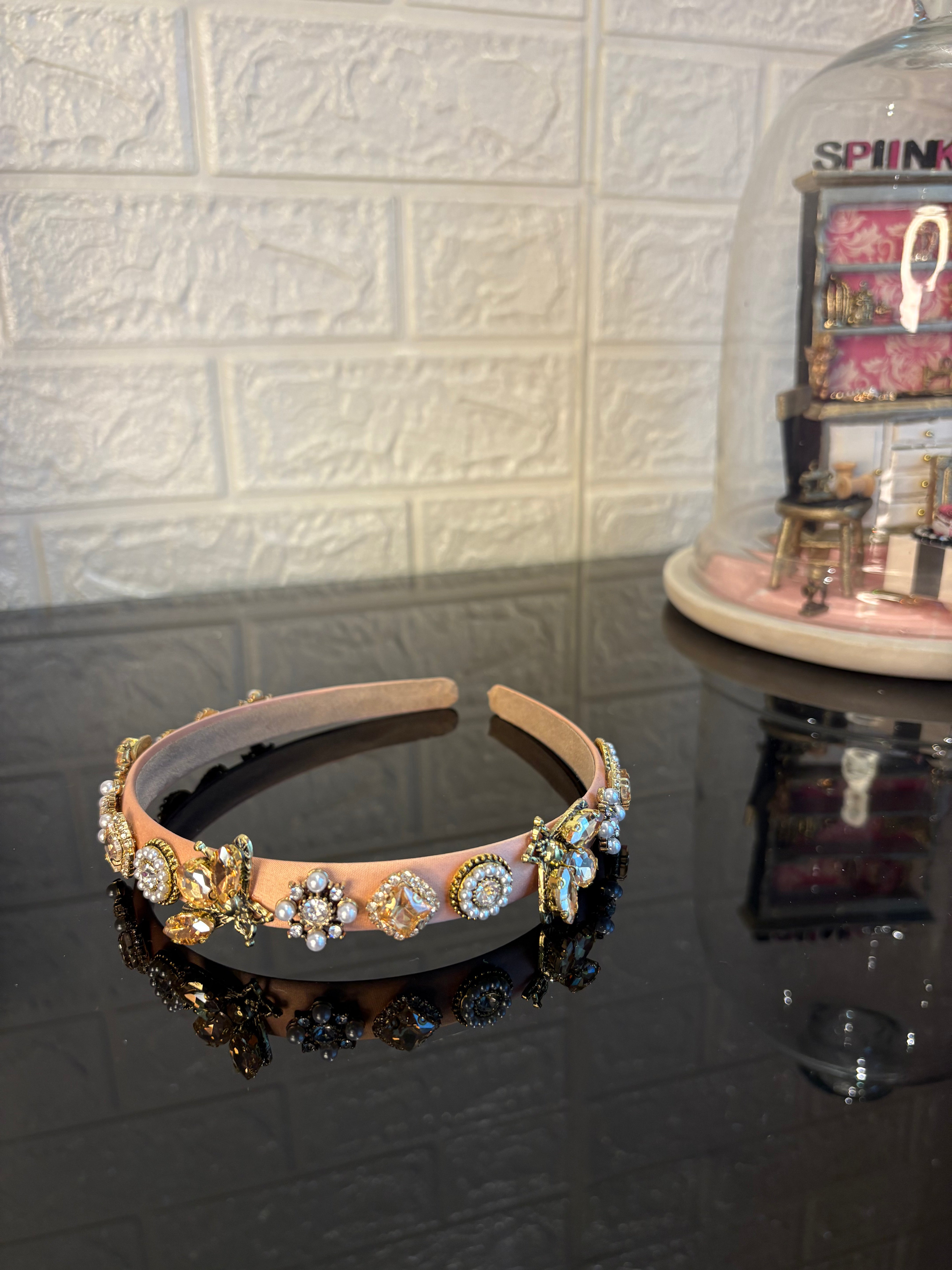 Khakhi Jewel Charms Hairband
