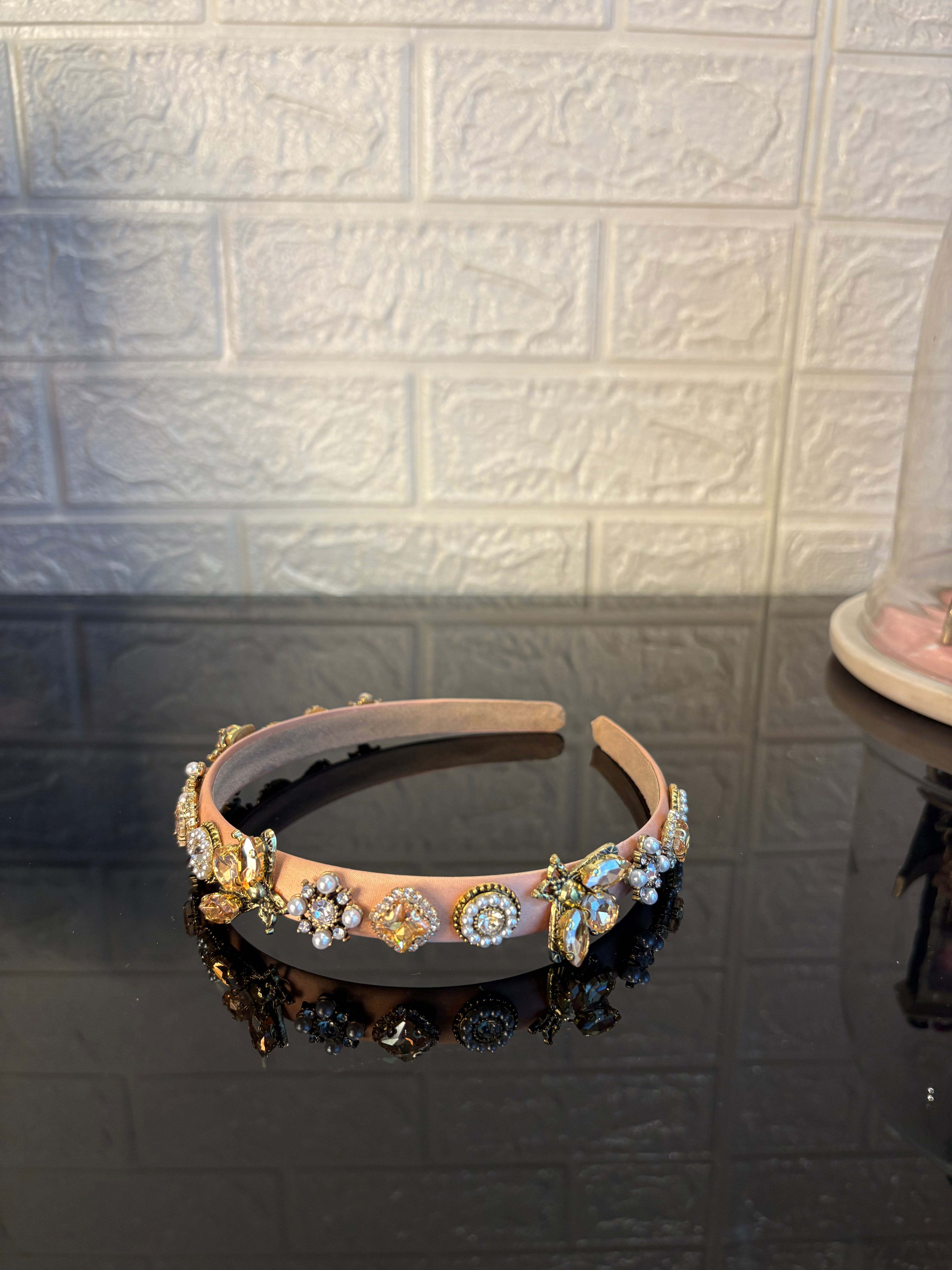 Khakhi Jewel Charms Hairband