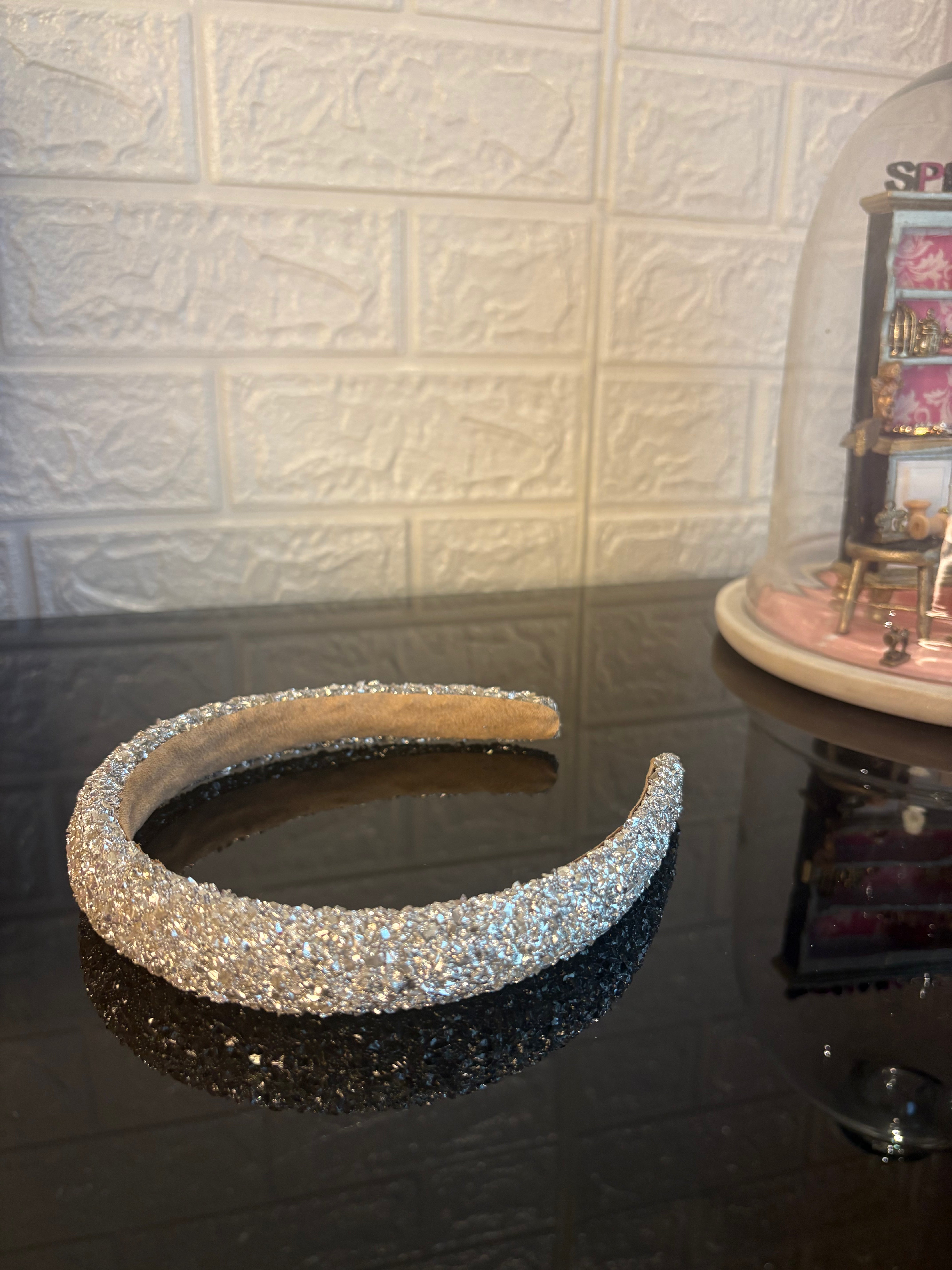 Silver Glitter Hairband