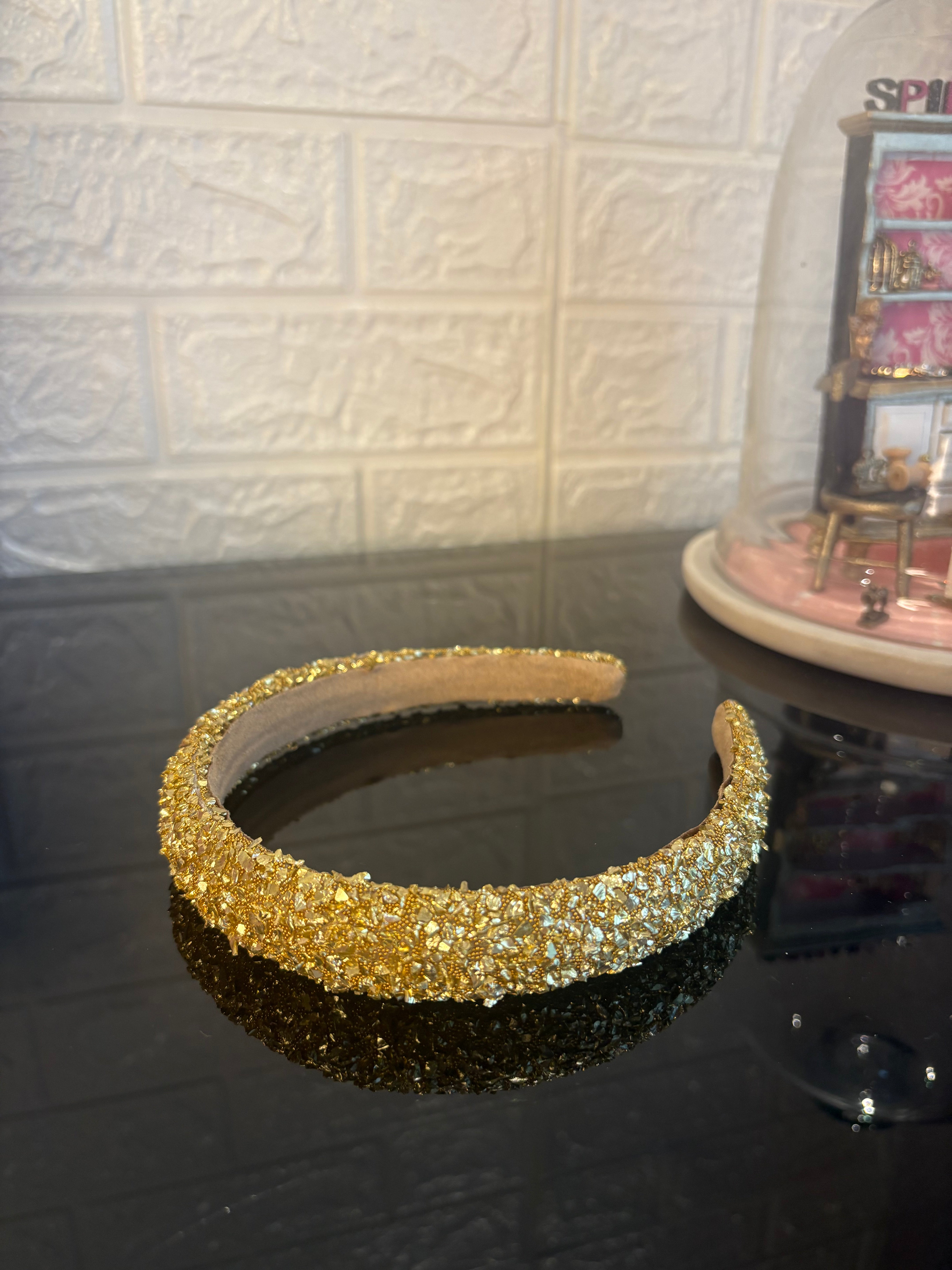Gold Glitter Hairband