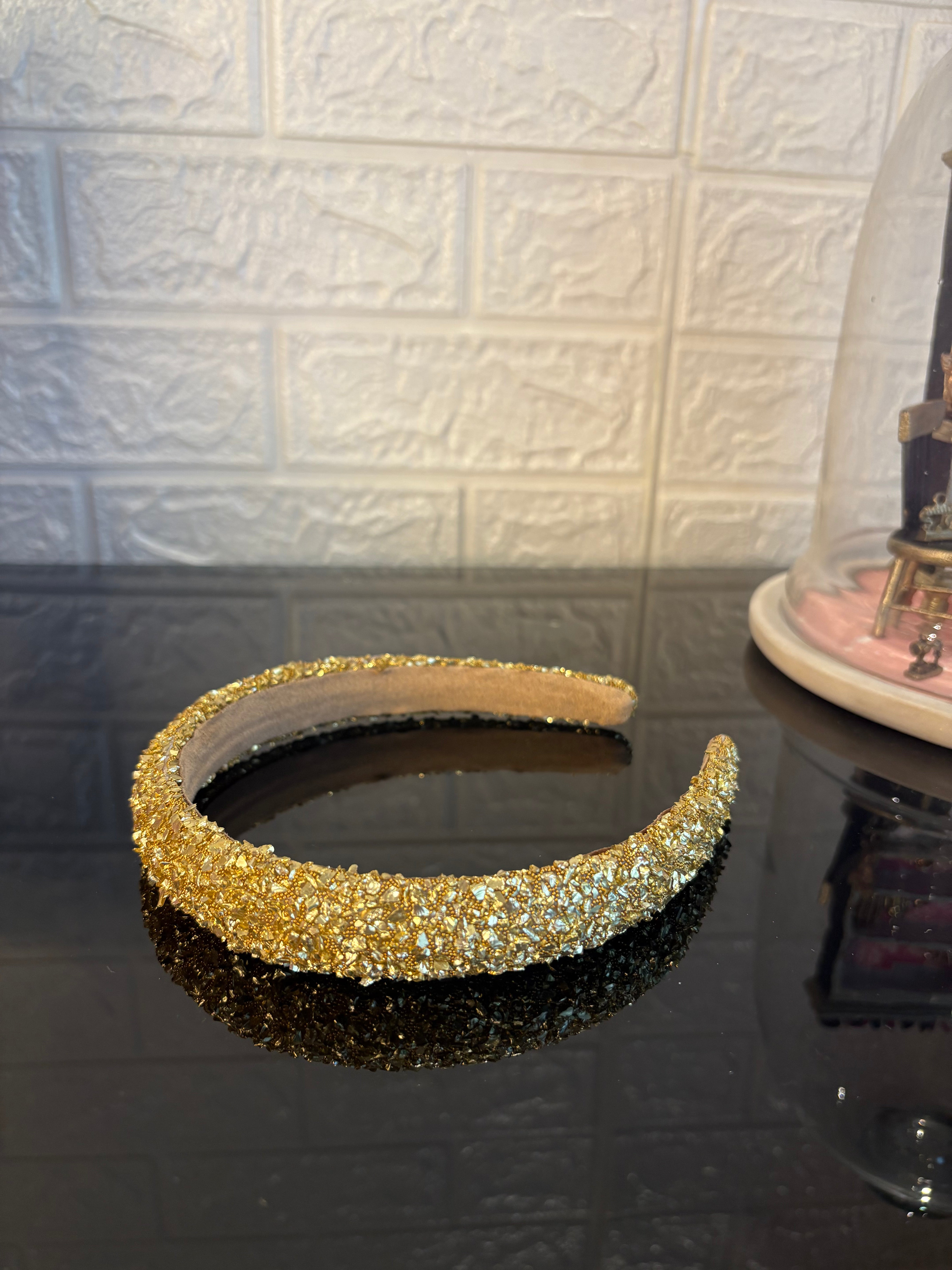 Gold Glitter Hairband