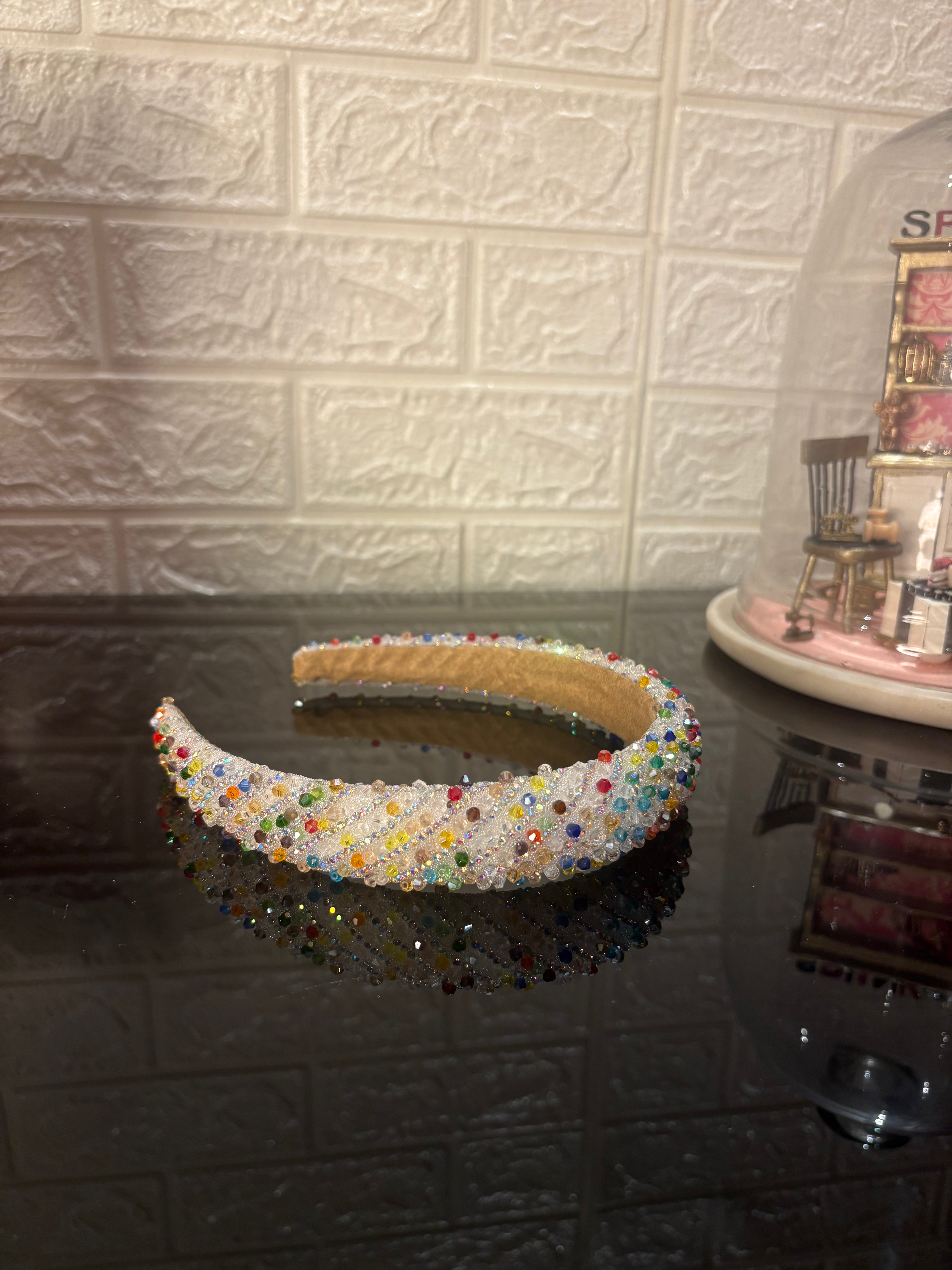 Multicolor Dazzle Crown Headband
