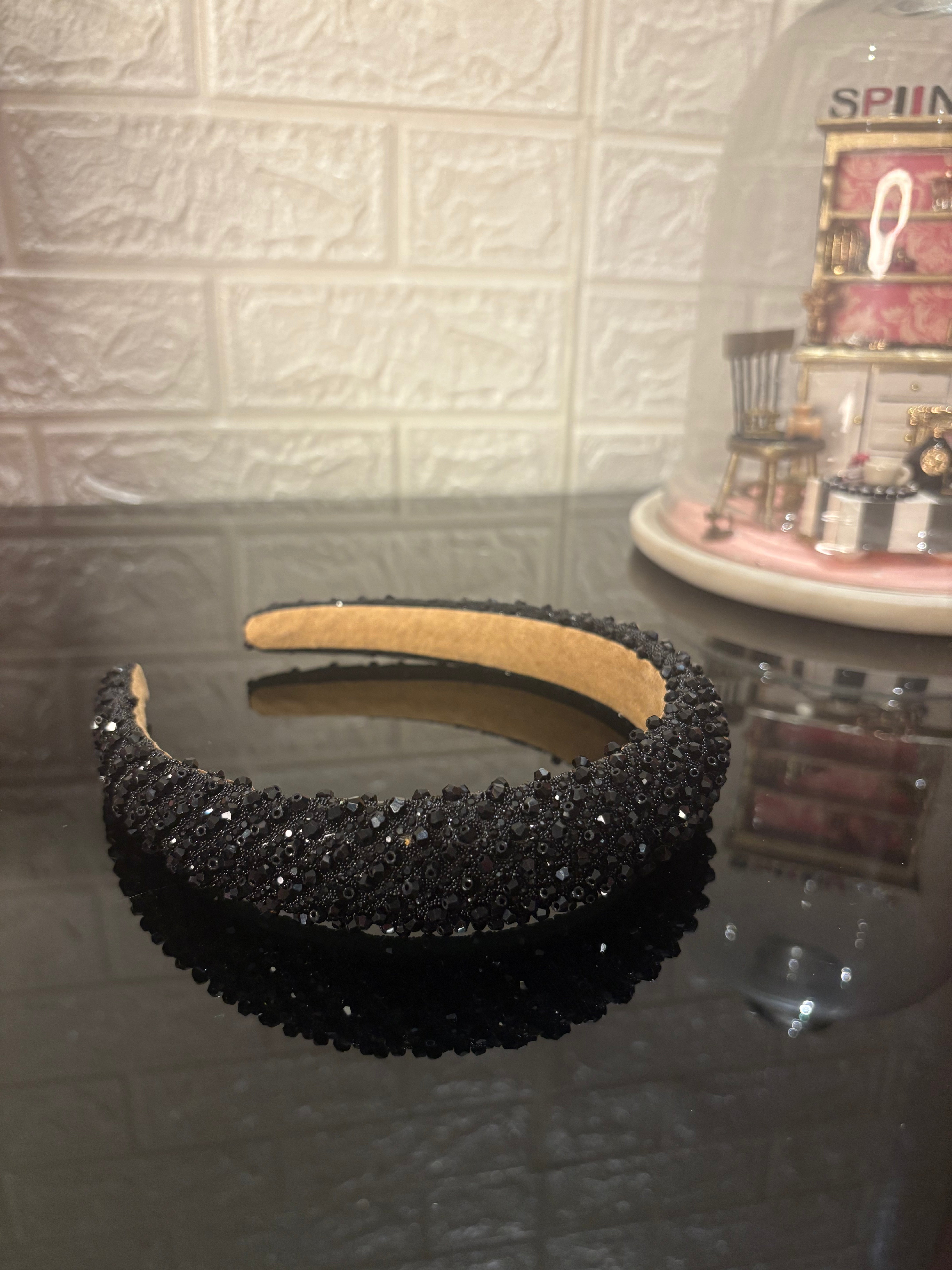 Black Dazzle Crown Headband