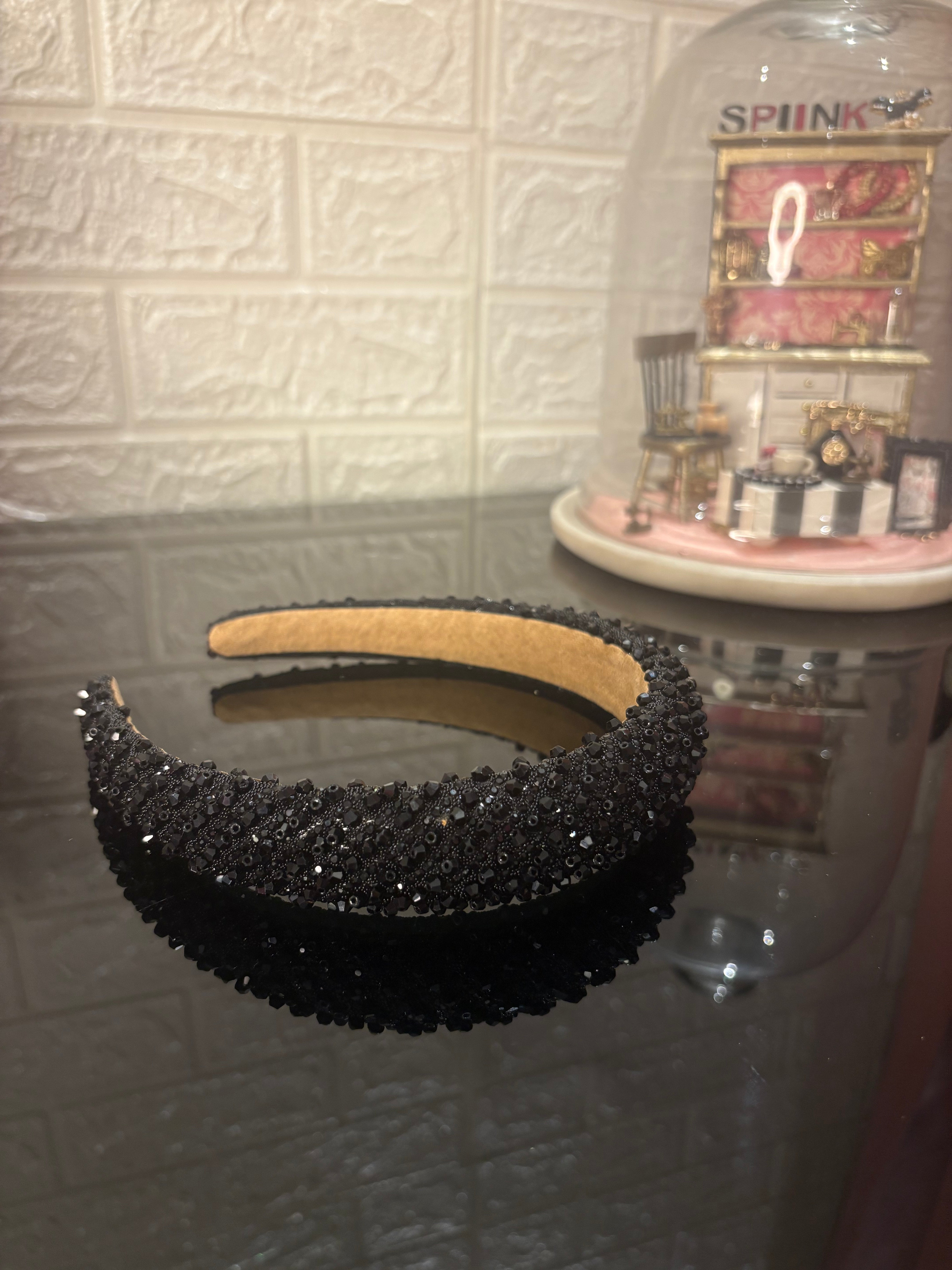 Black Dazzle Crown Headband