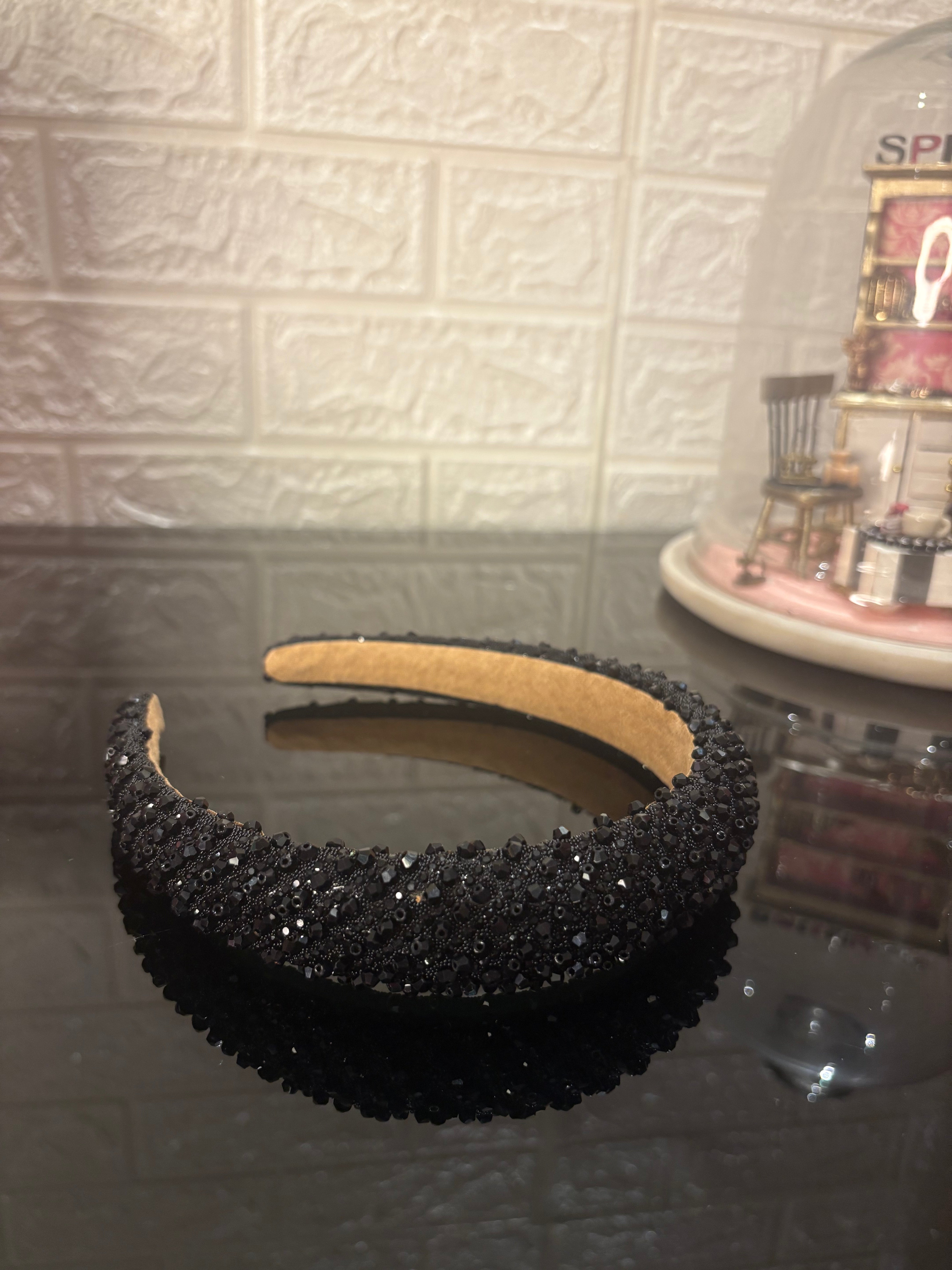 Black Dazzle Crown Headband