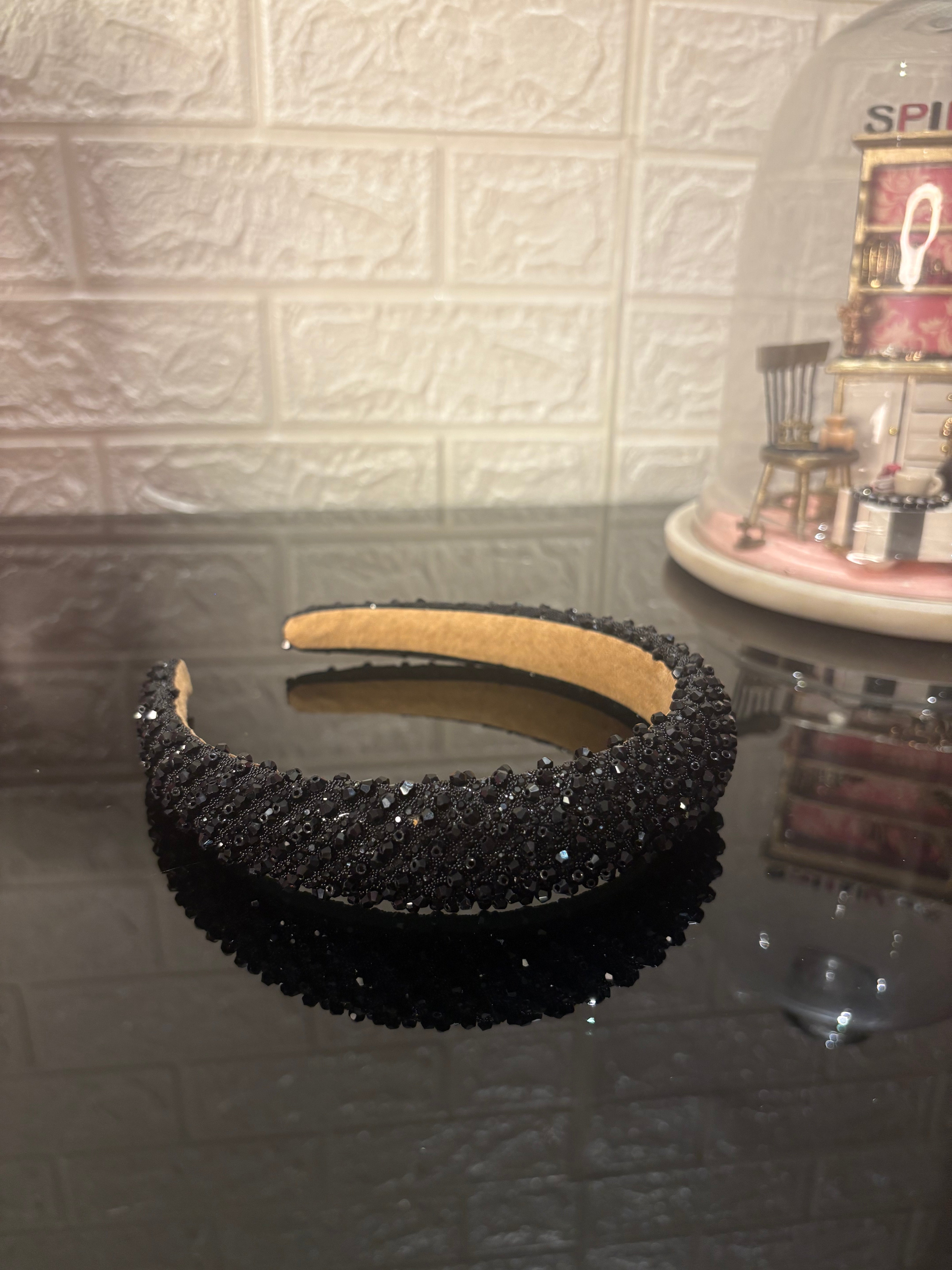 Black Dazzle Crown Headband
