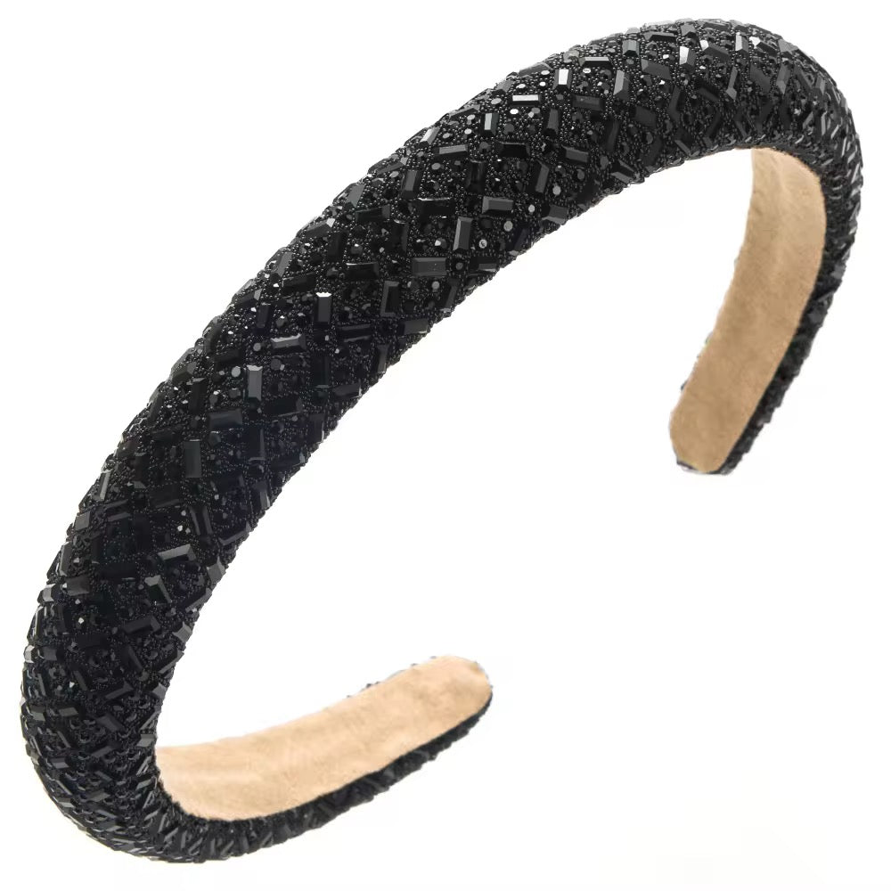 Black Crystal Glam Headband