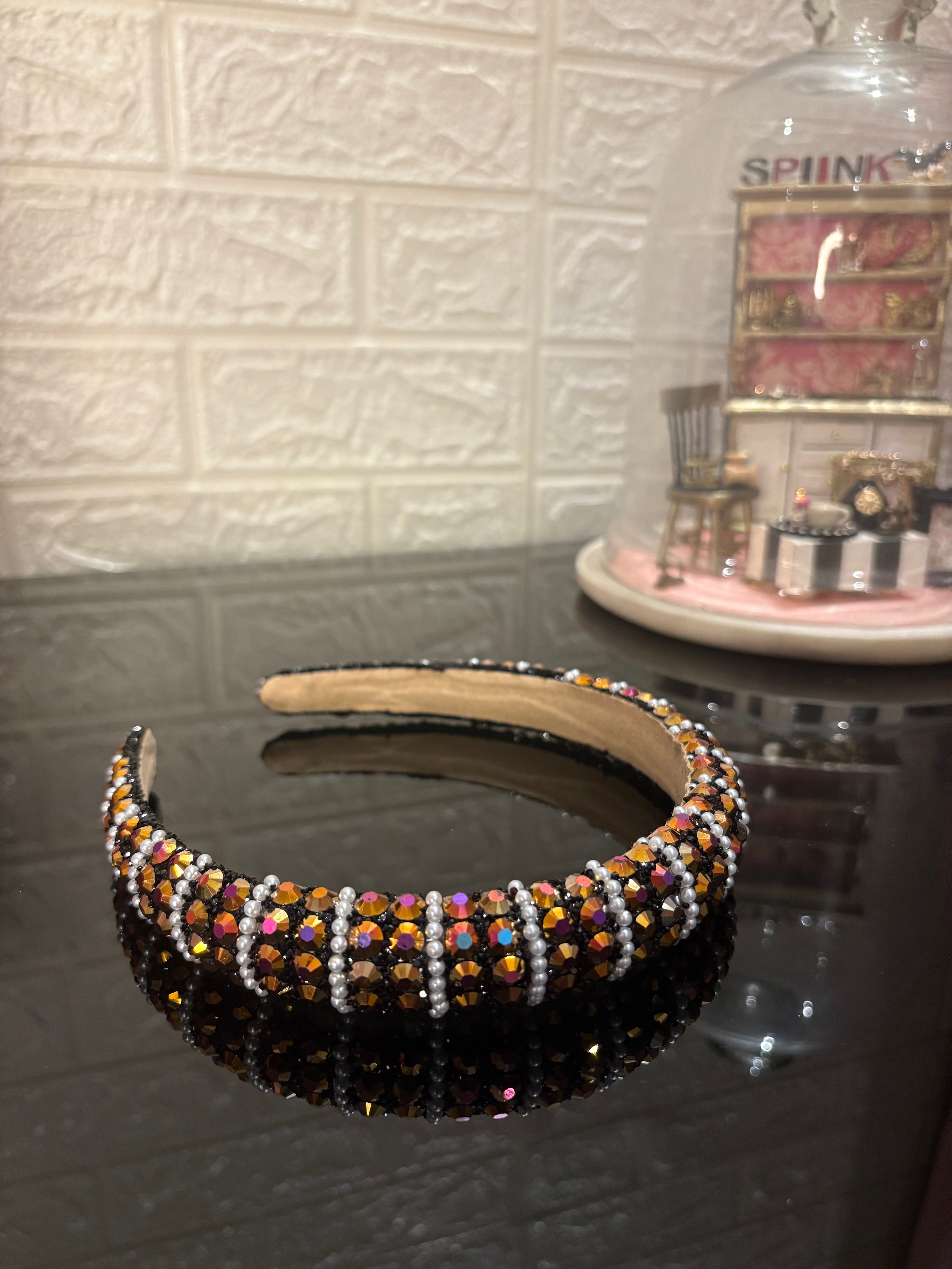 Dark Brown Twinkle Headband