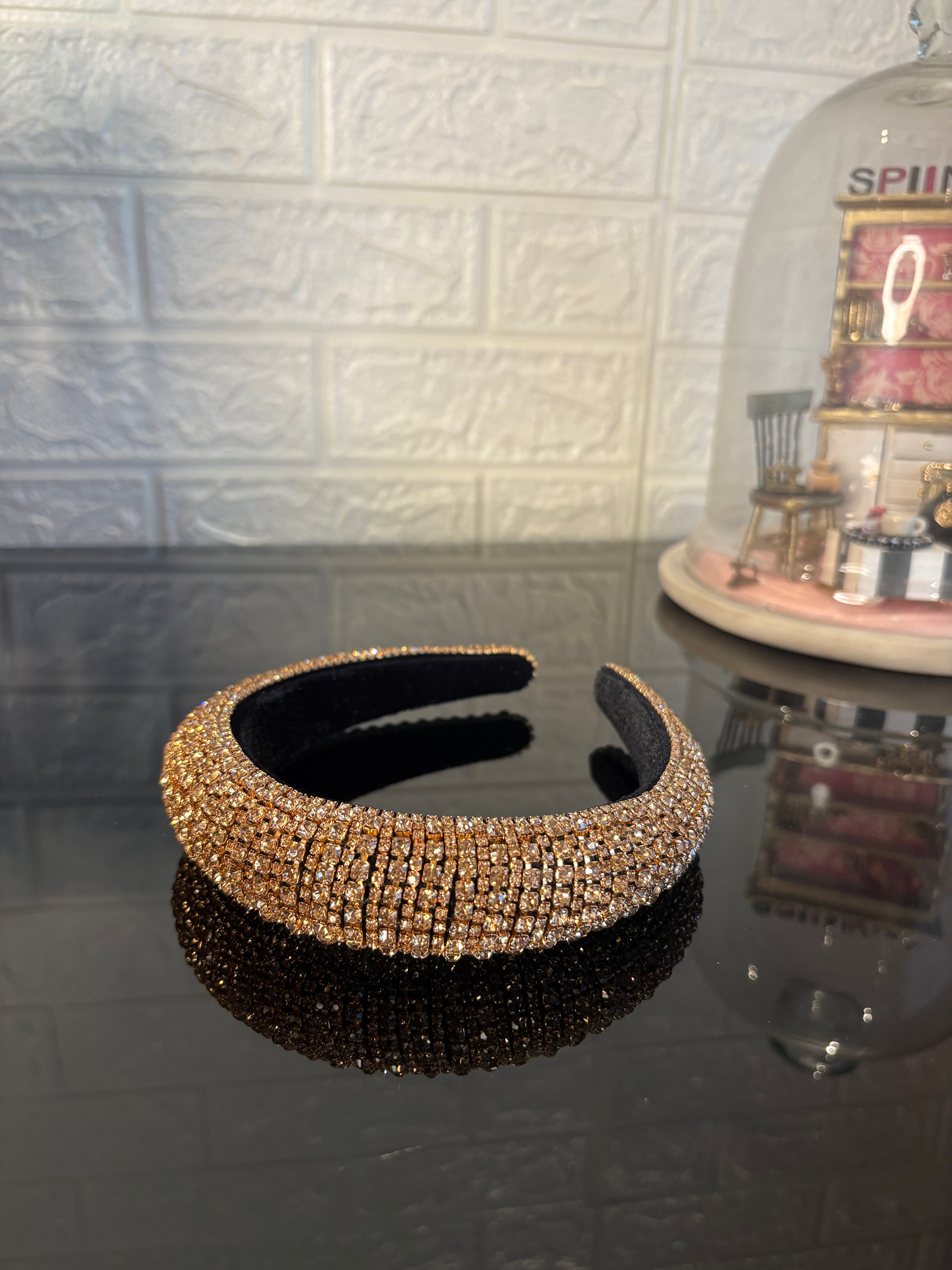 Champagne Rhinestone Rush Hairband