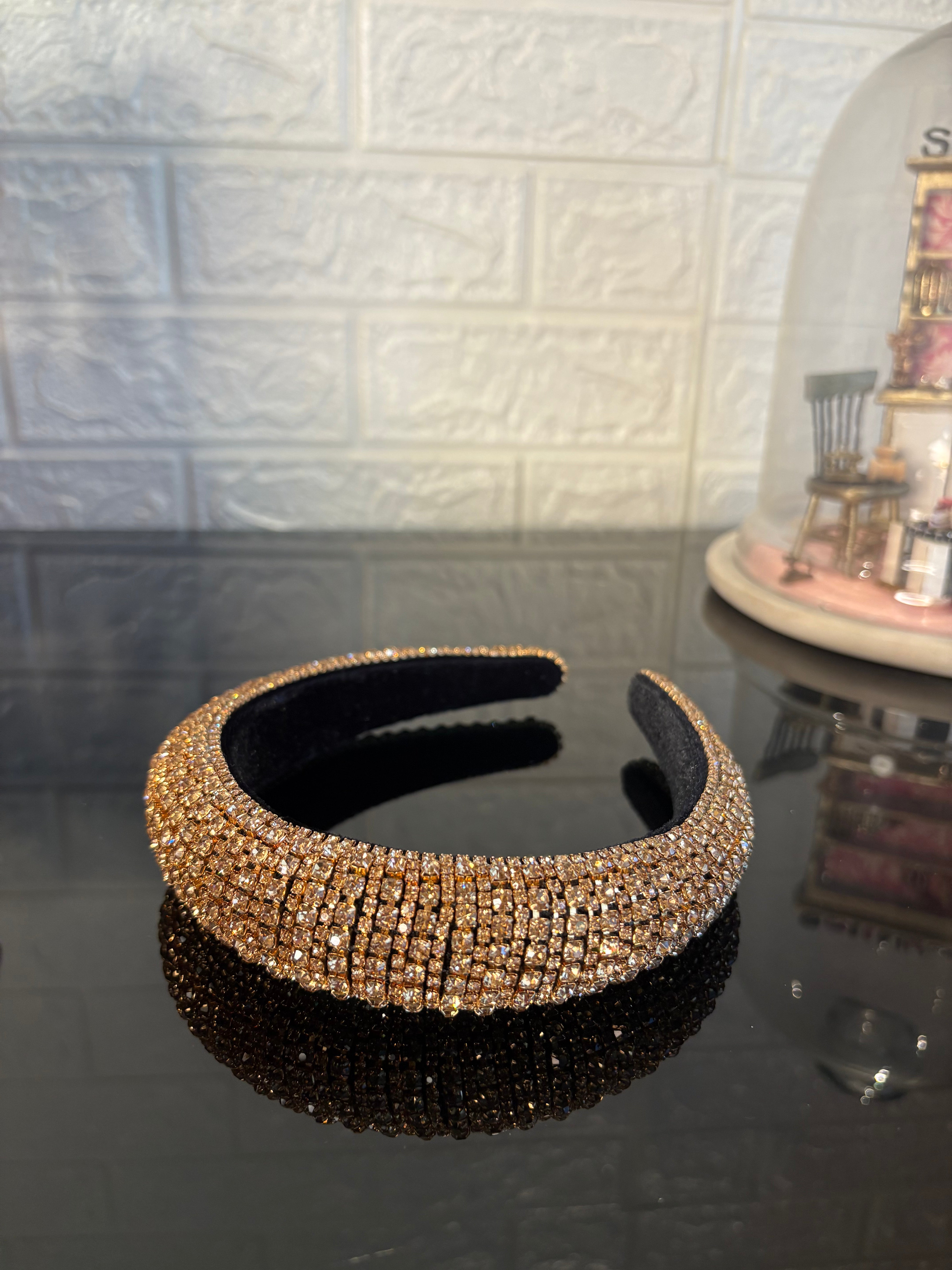 Champagne Rhinestone Rush Hairband