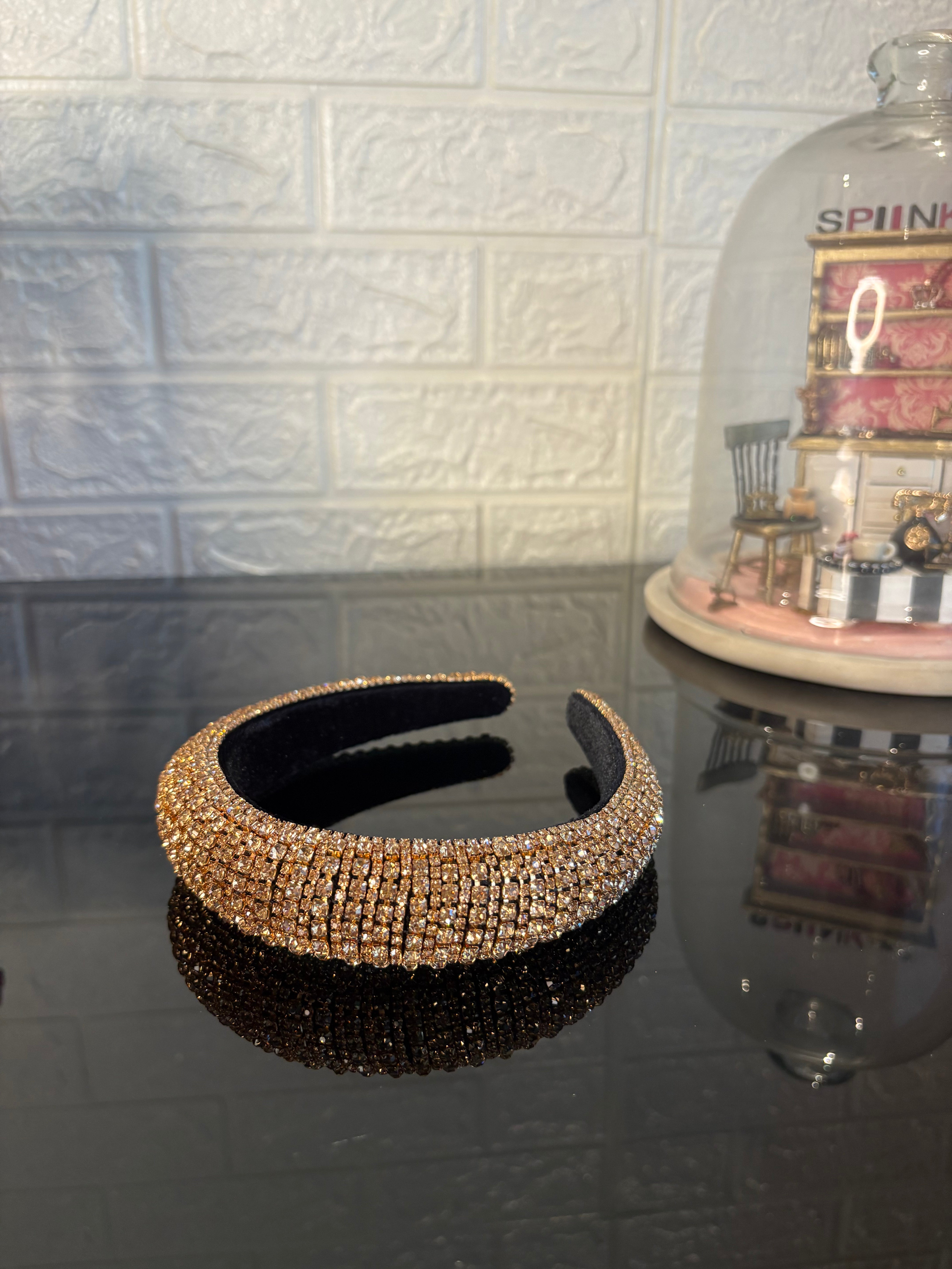 Champagne Rhinestone Rush Hairband