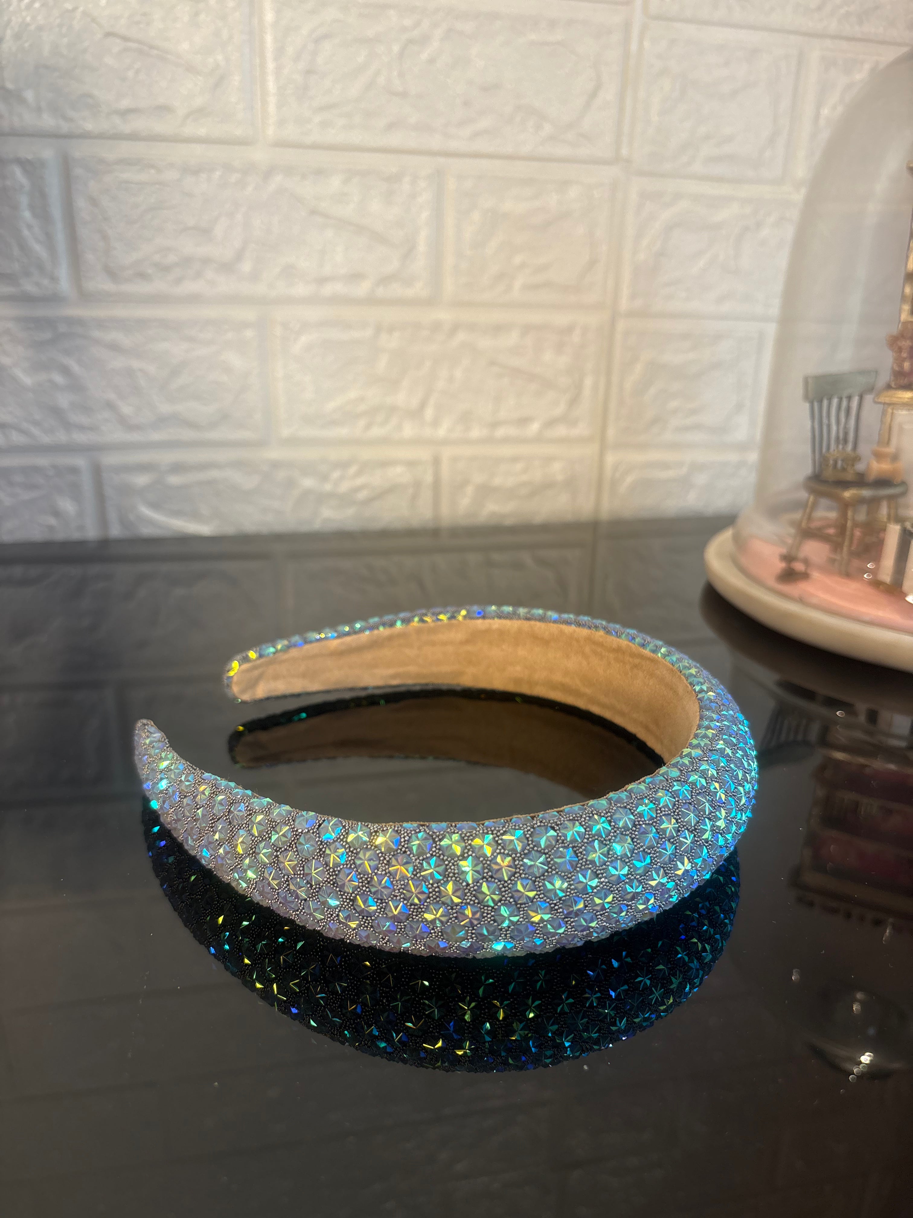 Blue Snow Flake Sparkle Hairband