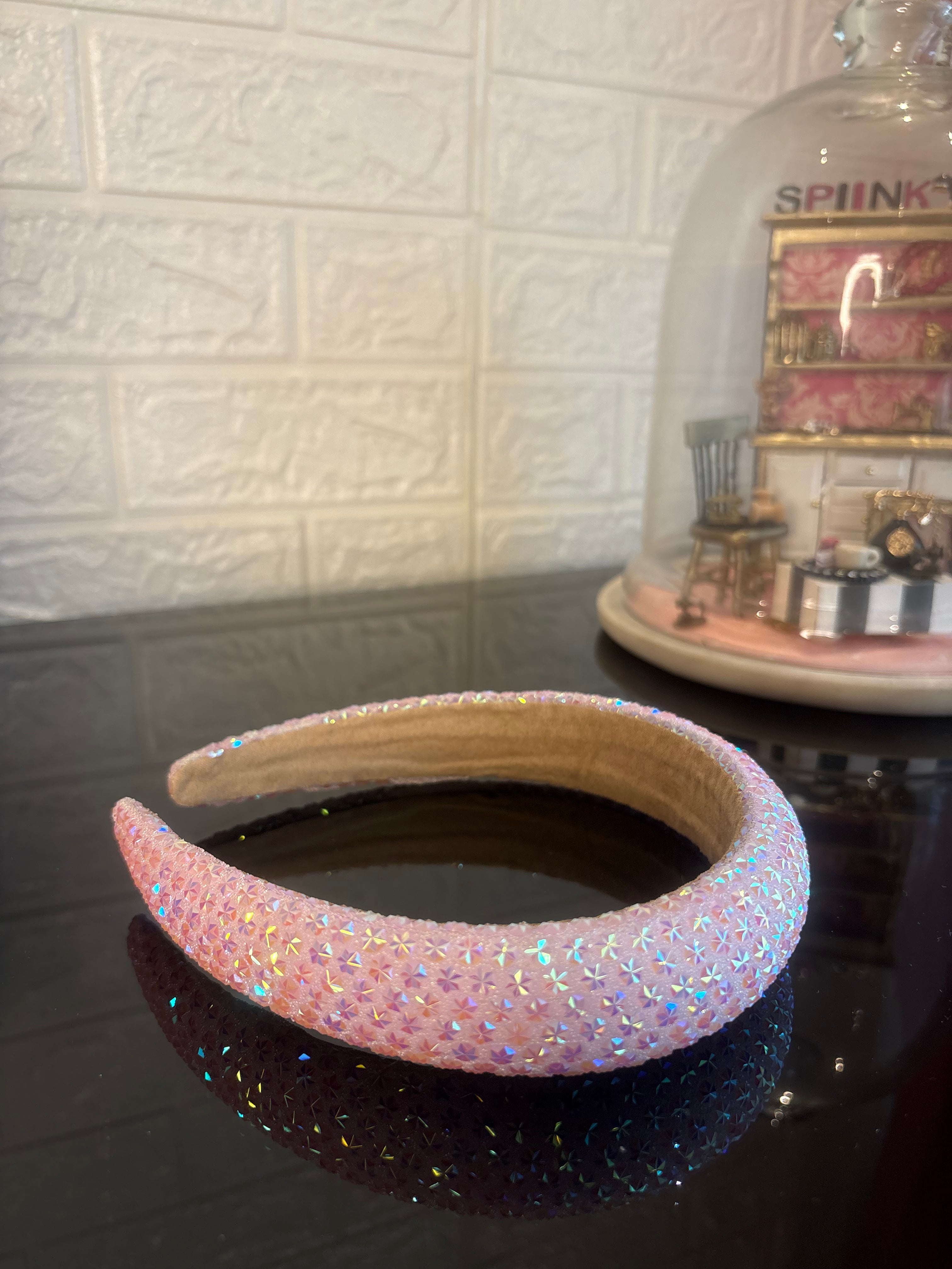Pink Snow Flake Sparkle Hairband