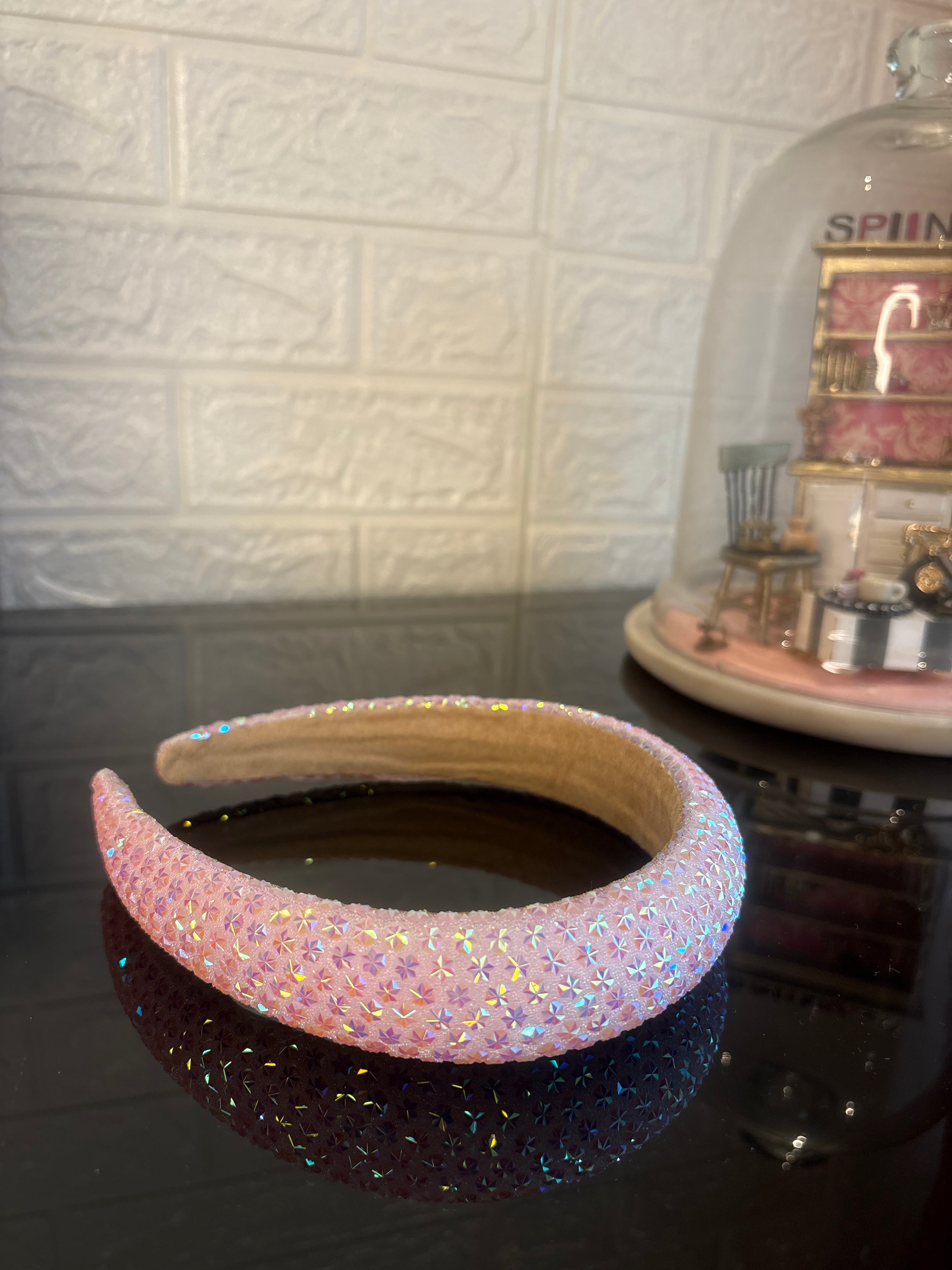 Pink Snow Flake Sparkle Hairband