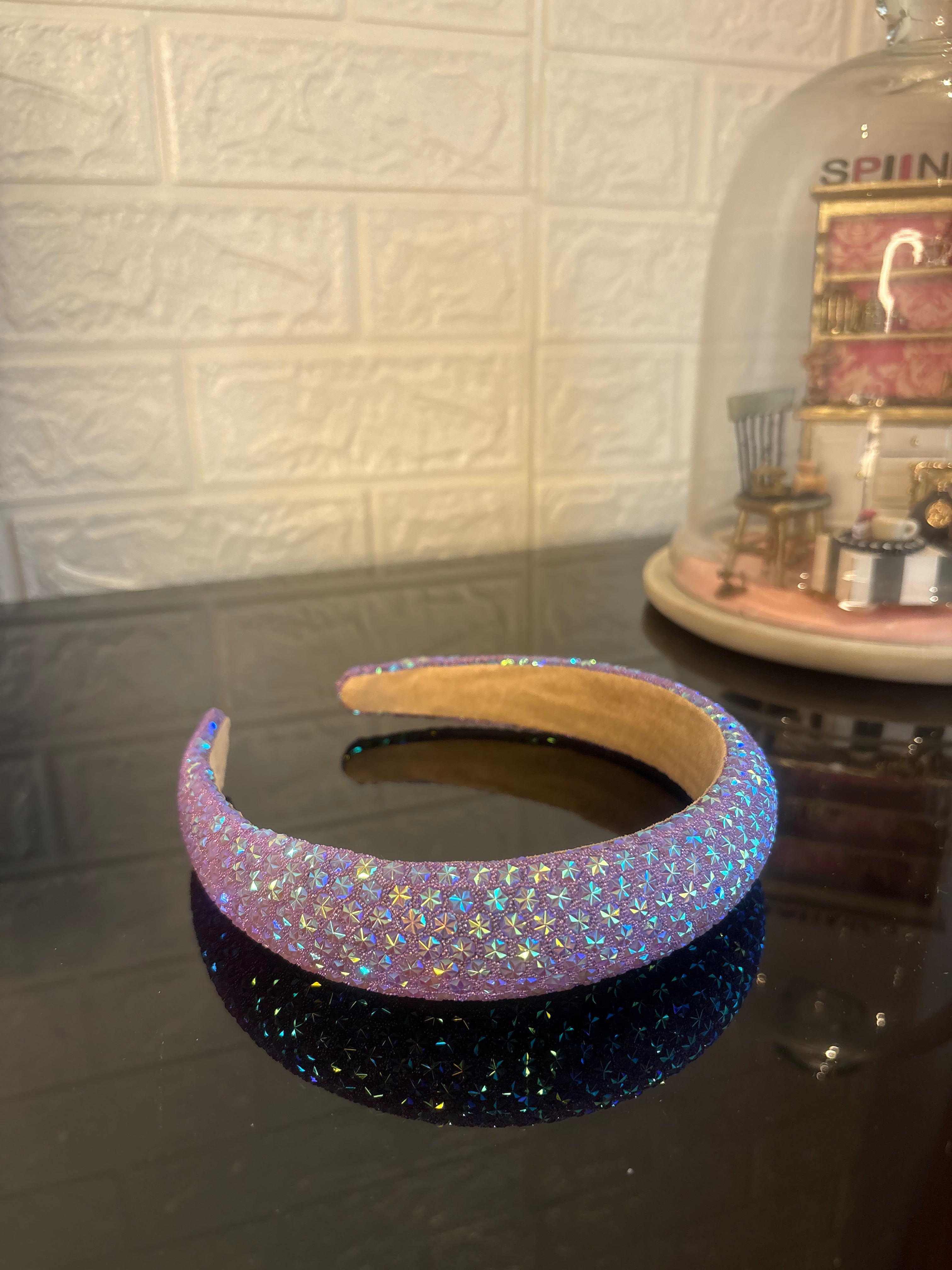 Purple Snow Flake Sparkle Hairband