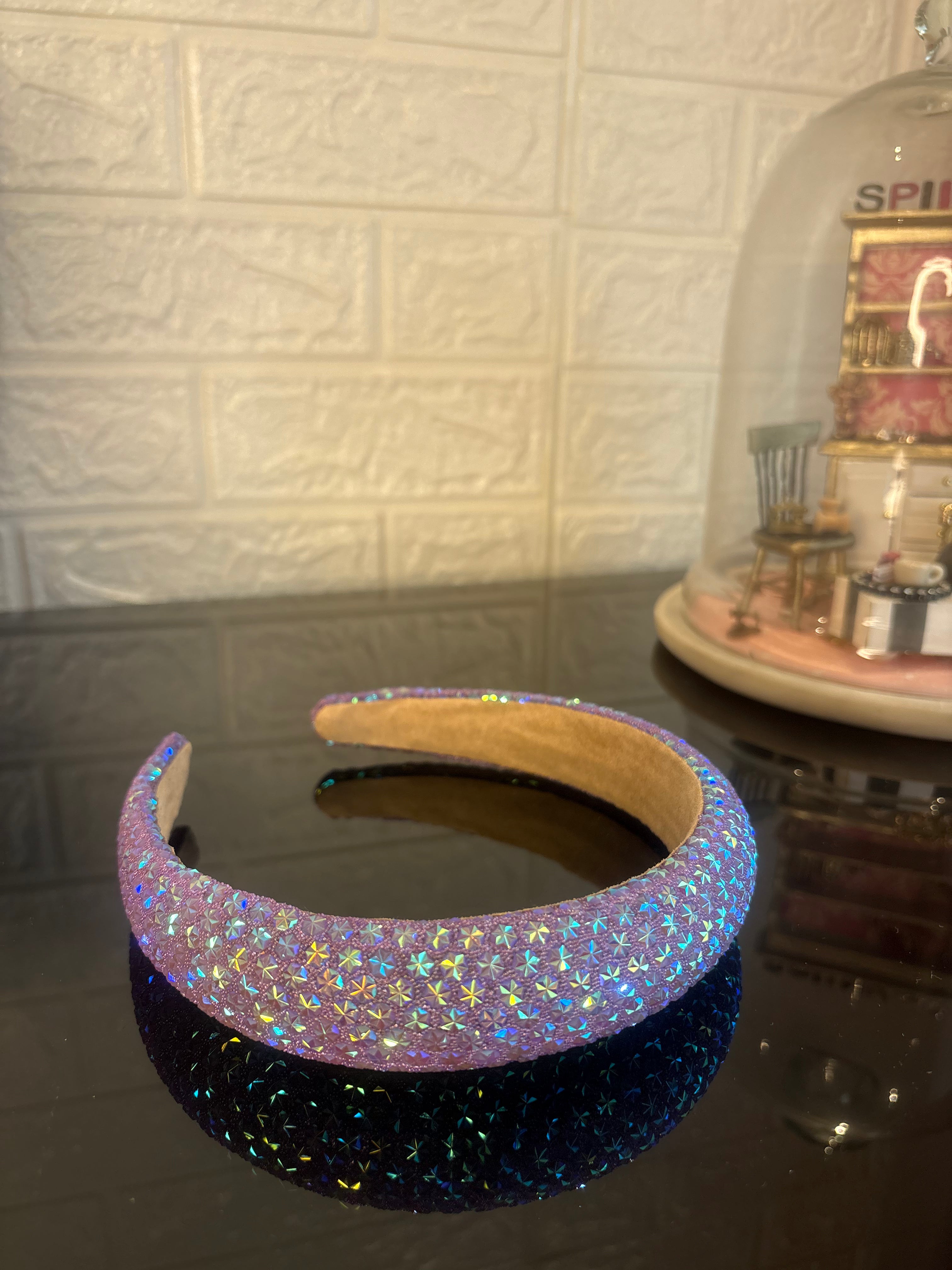 Purple Snow Flake Sparkle Hairband