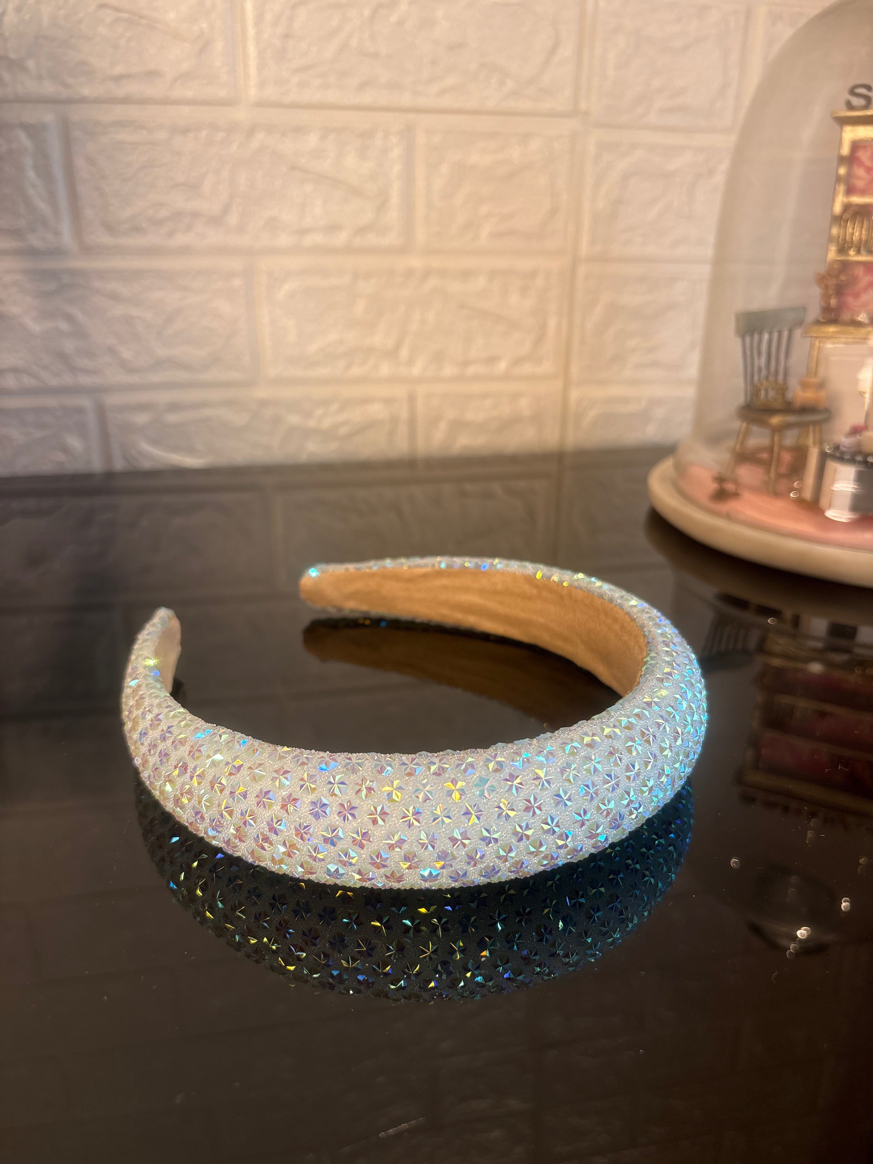 Sky Blue Snow Flake Sparkle Hairband