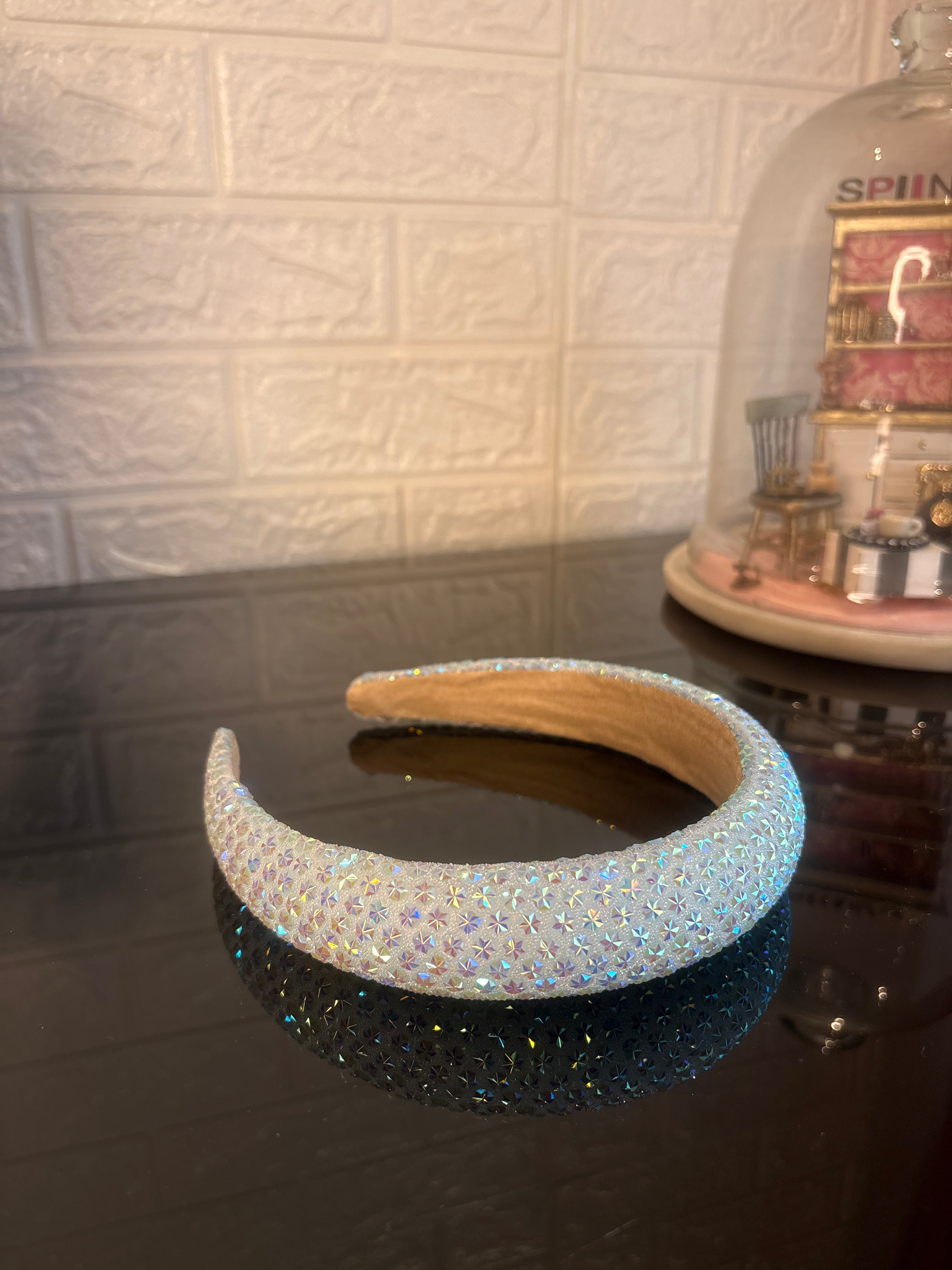 Sky Blue Snow Flake Sparkle Hairband