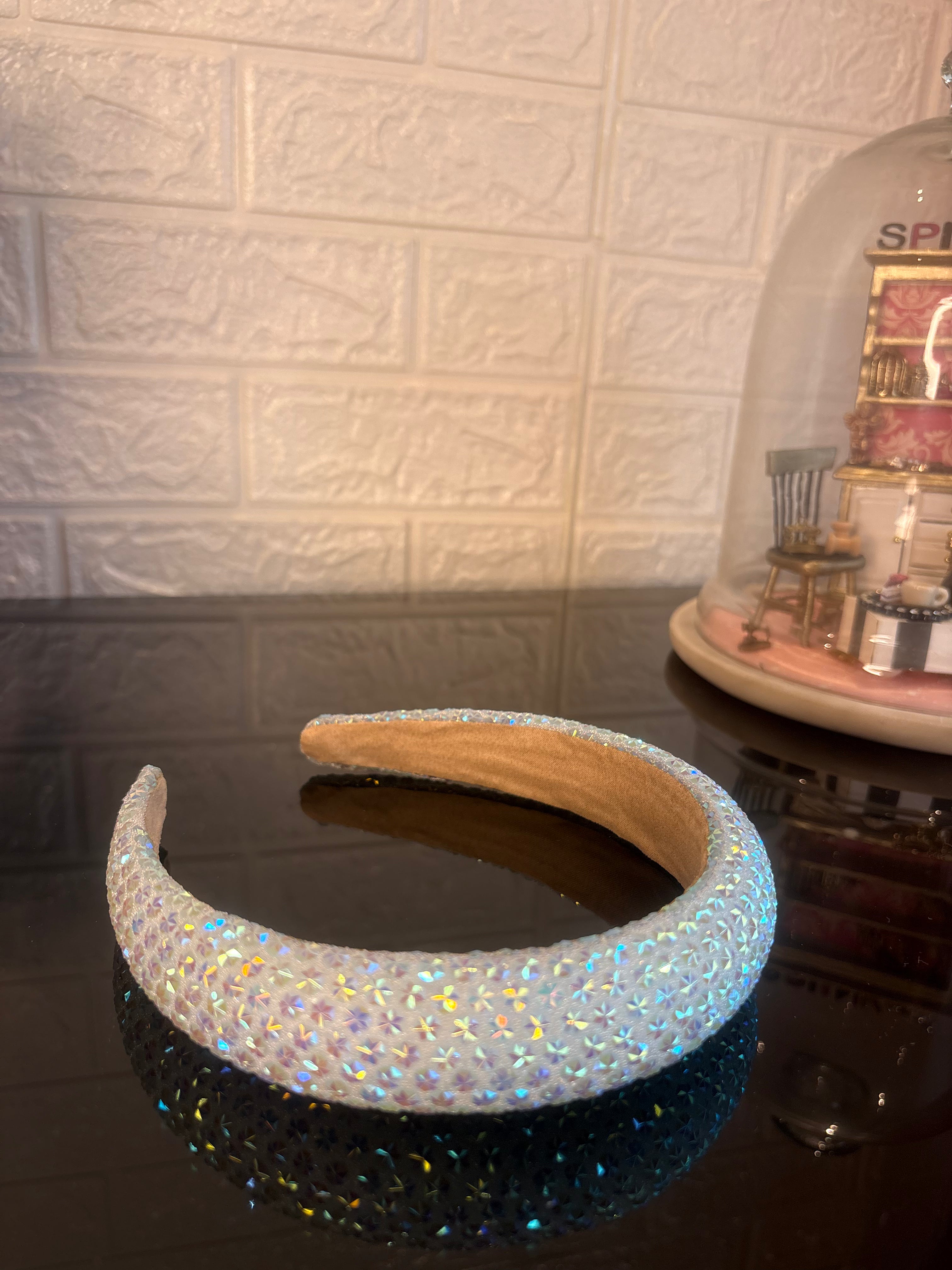 Sky Blue Snow Flake Sparkle Hairband