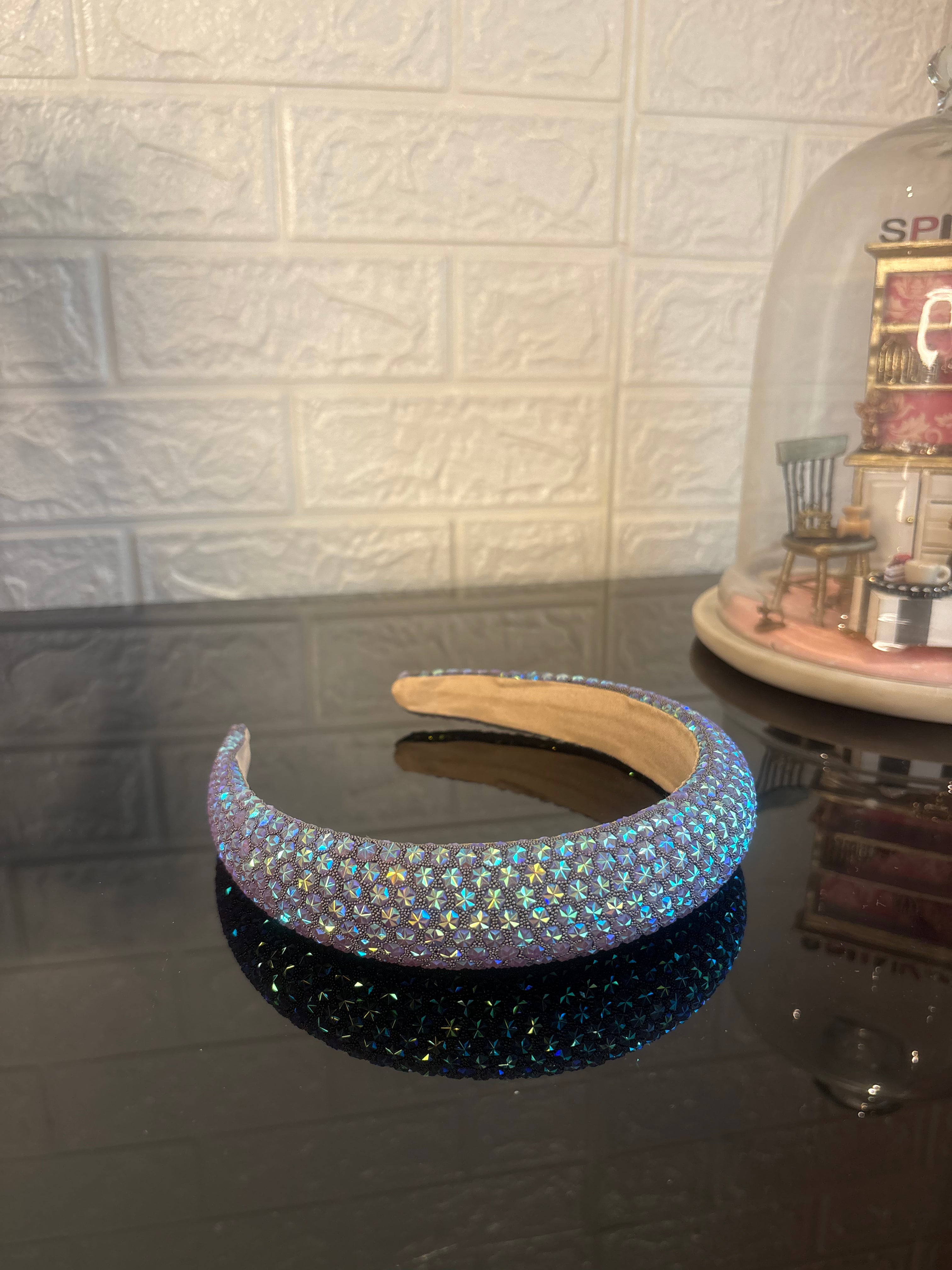 Dark Purple Snow Flake Sparkle Hairband