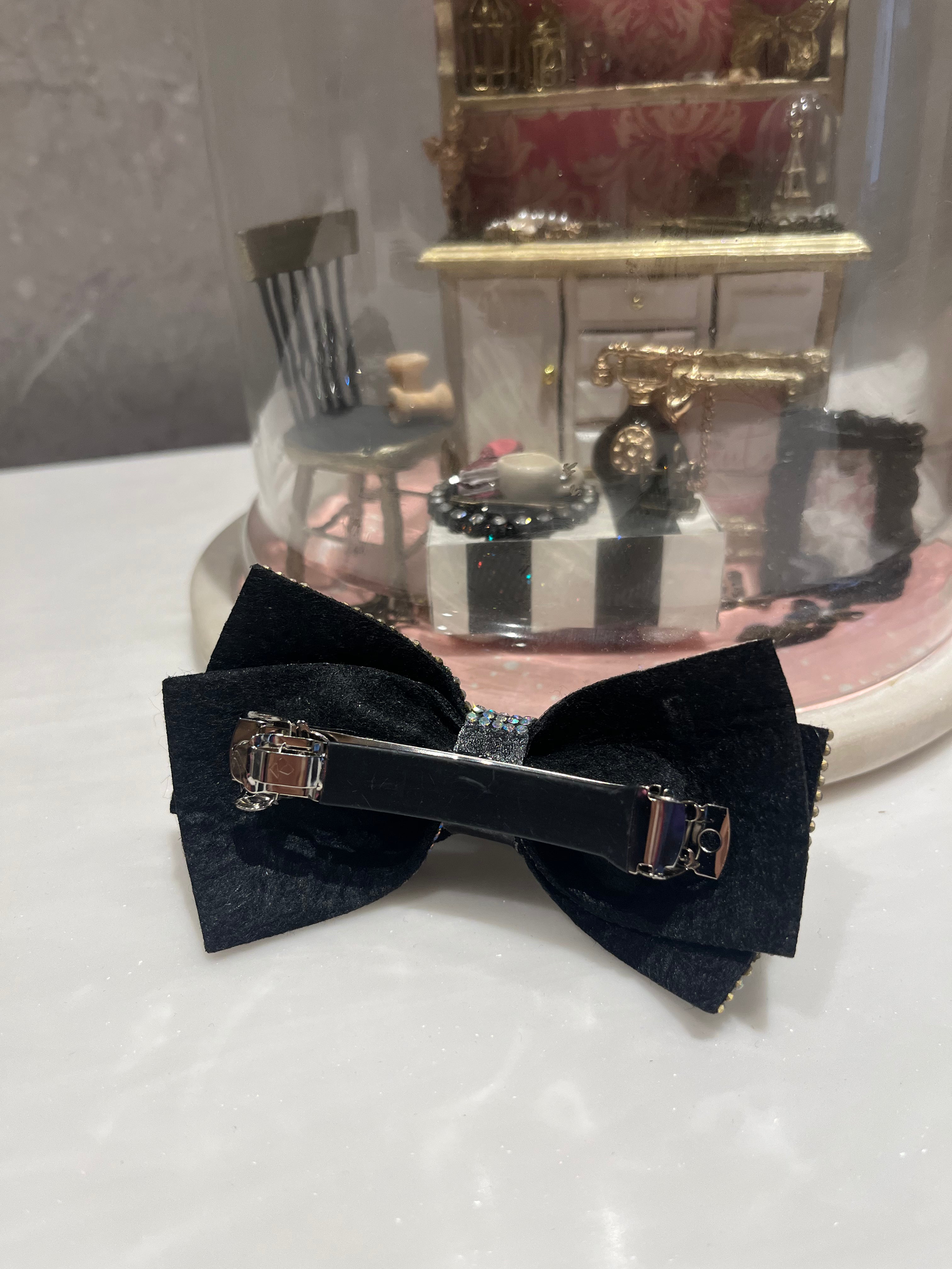 Dazzle Black Hair Bow