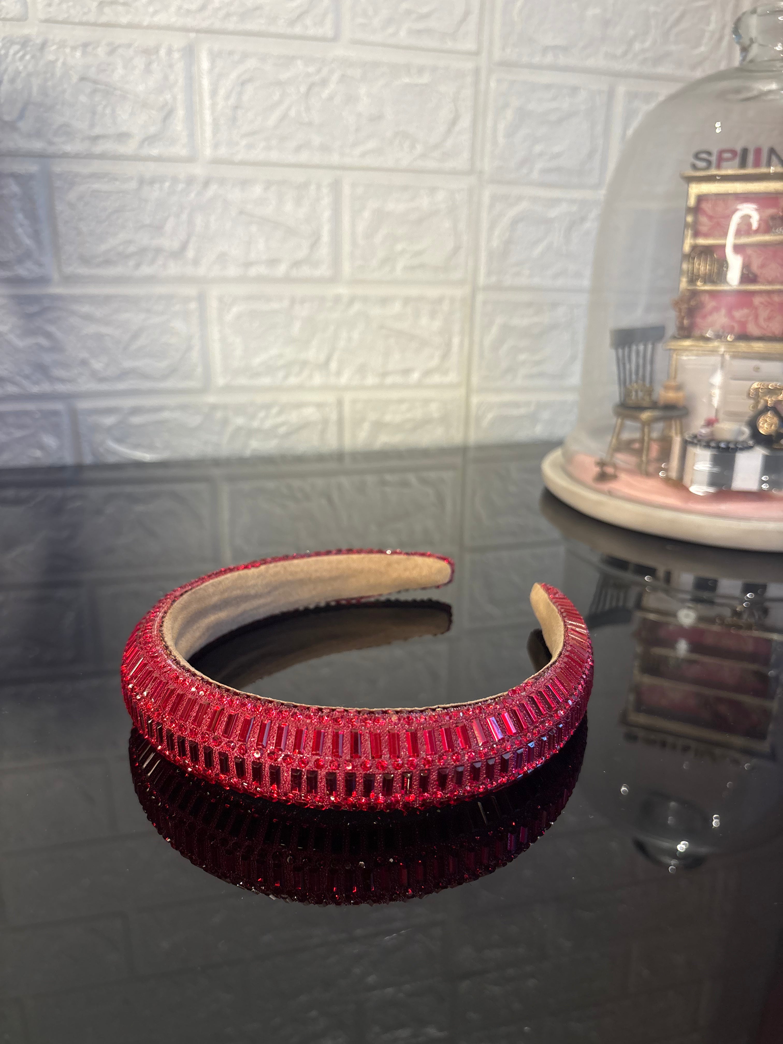 Red Mirror Shine Hairband