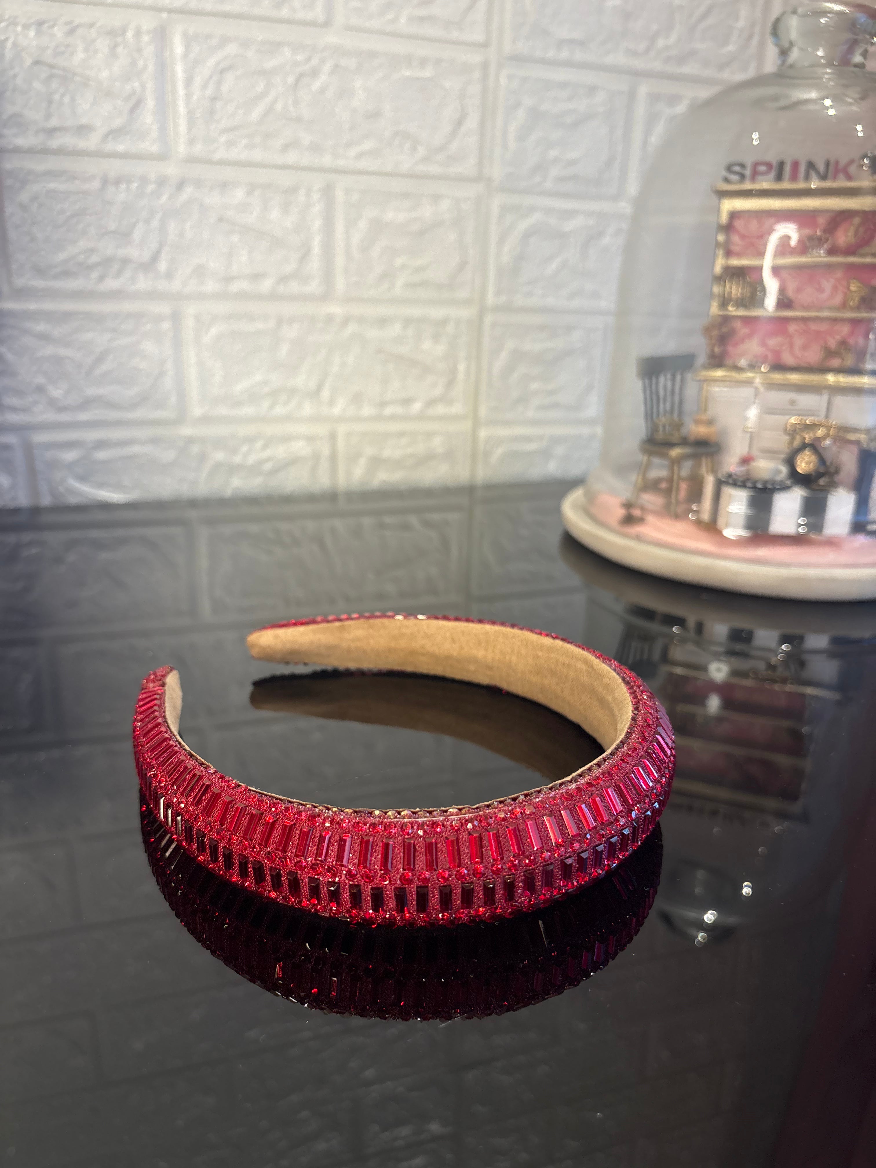 Red Mirror Shine Hairband