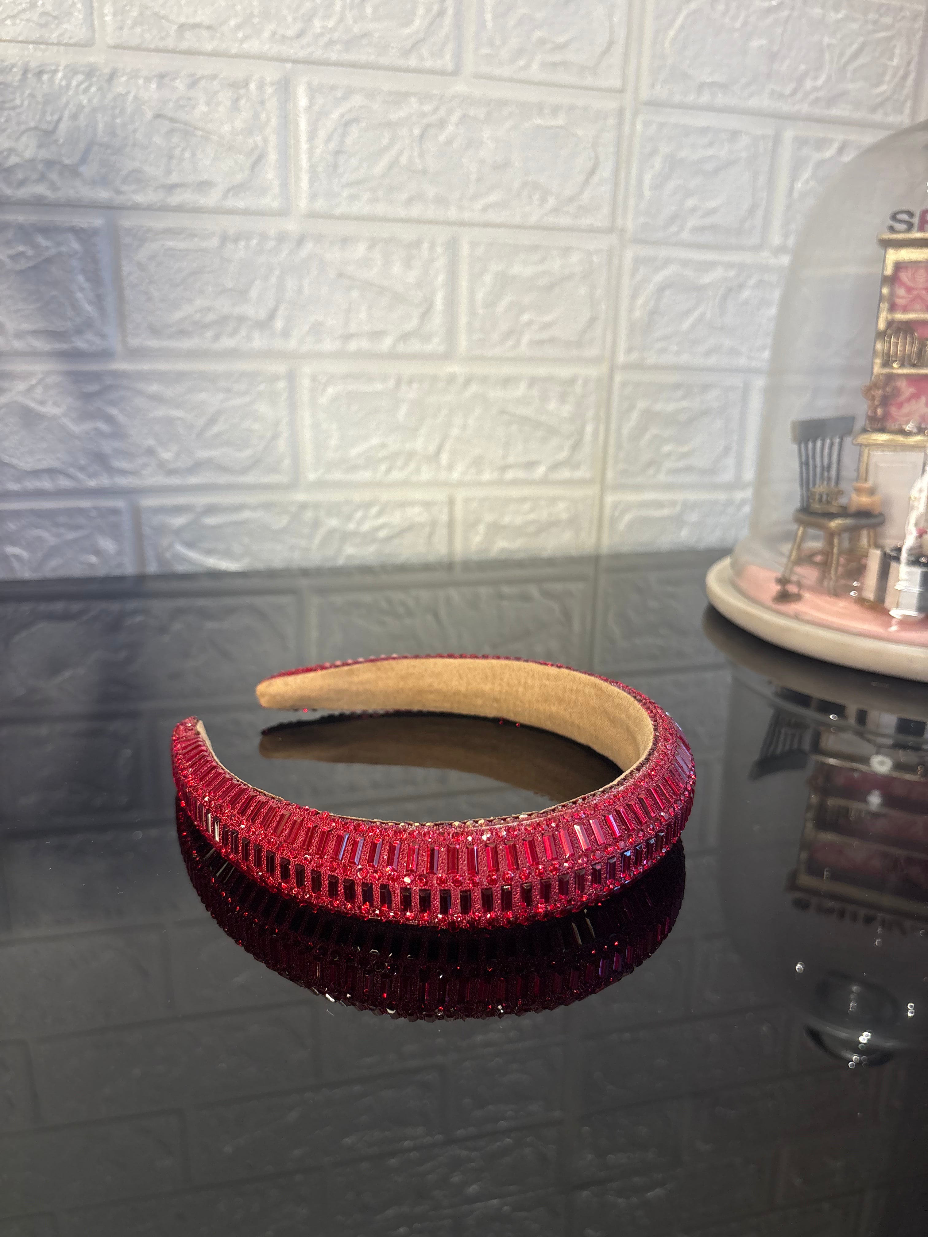 Red Mirror Shine Hairband