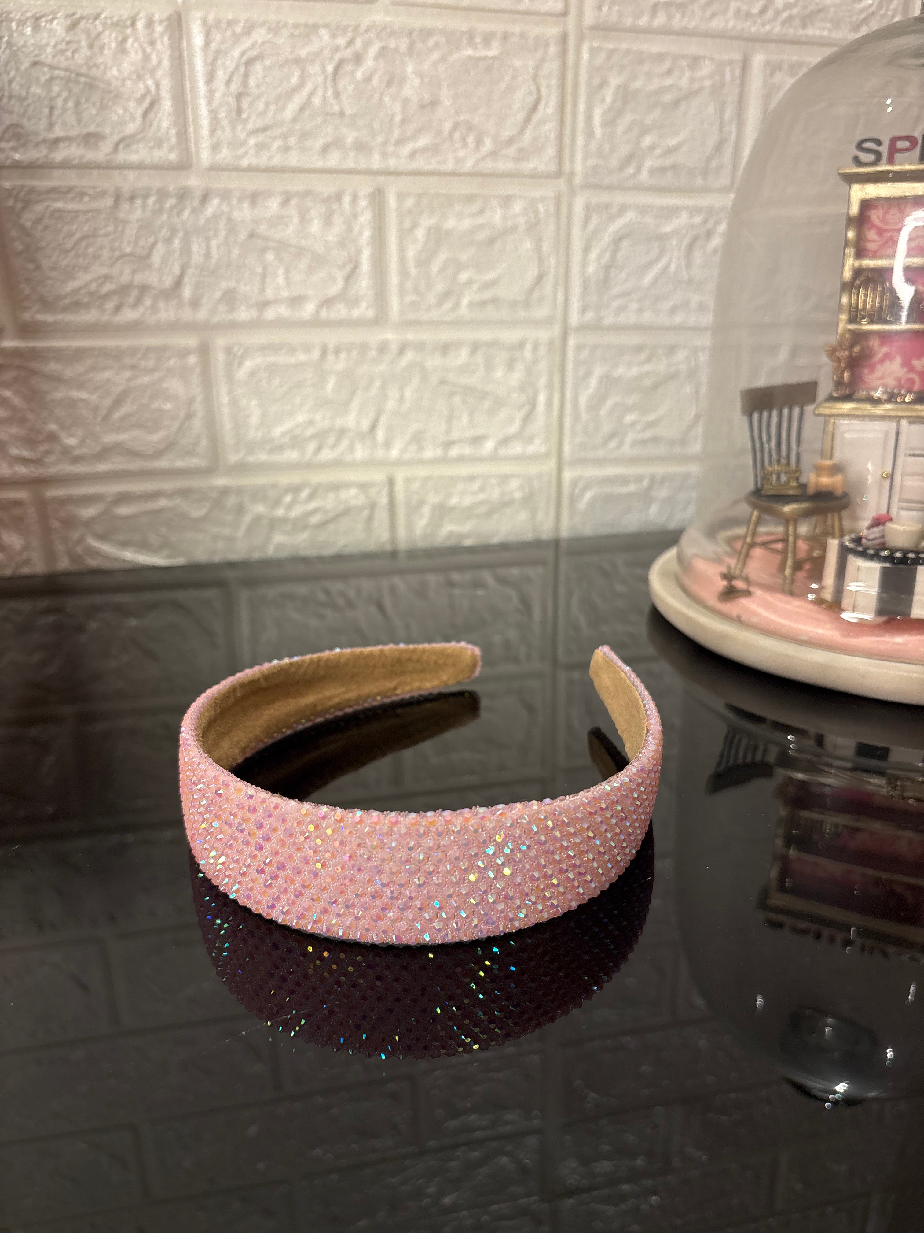 Light Pink Glow Shimmer Headband