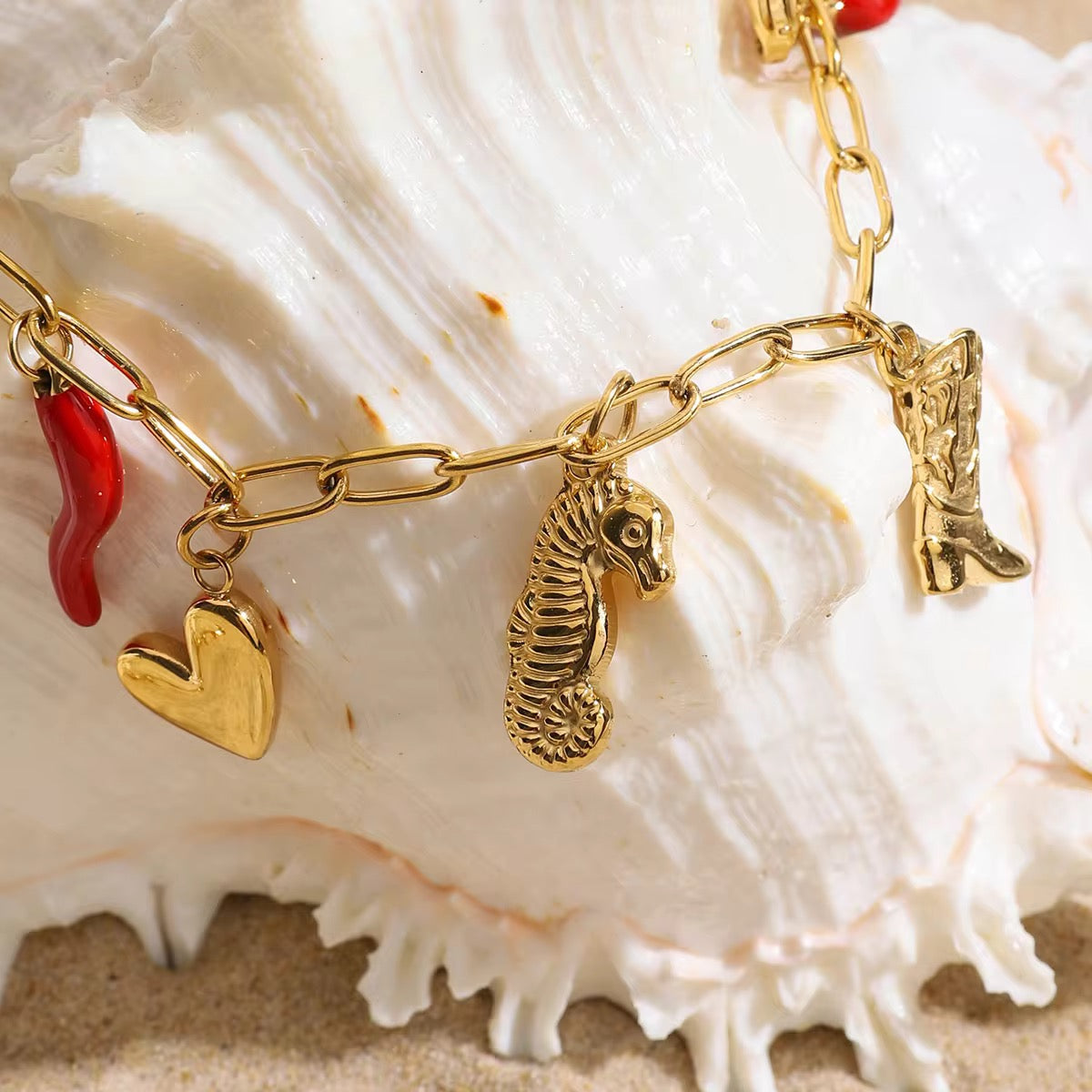 Sea You Soon Charms Necklace