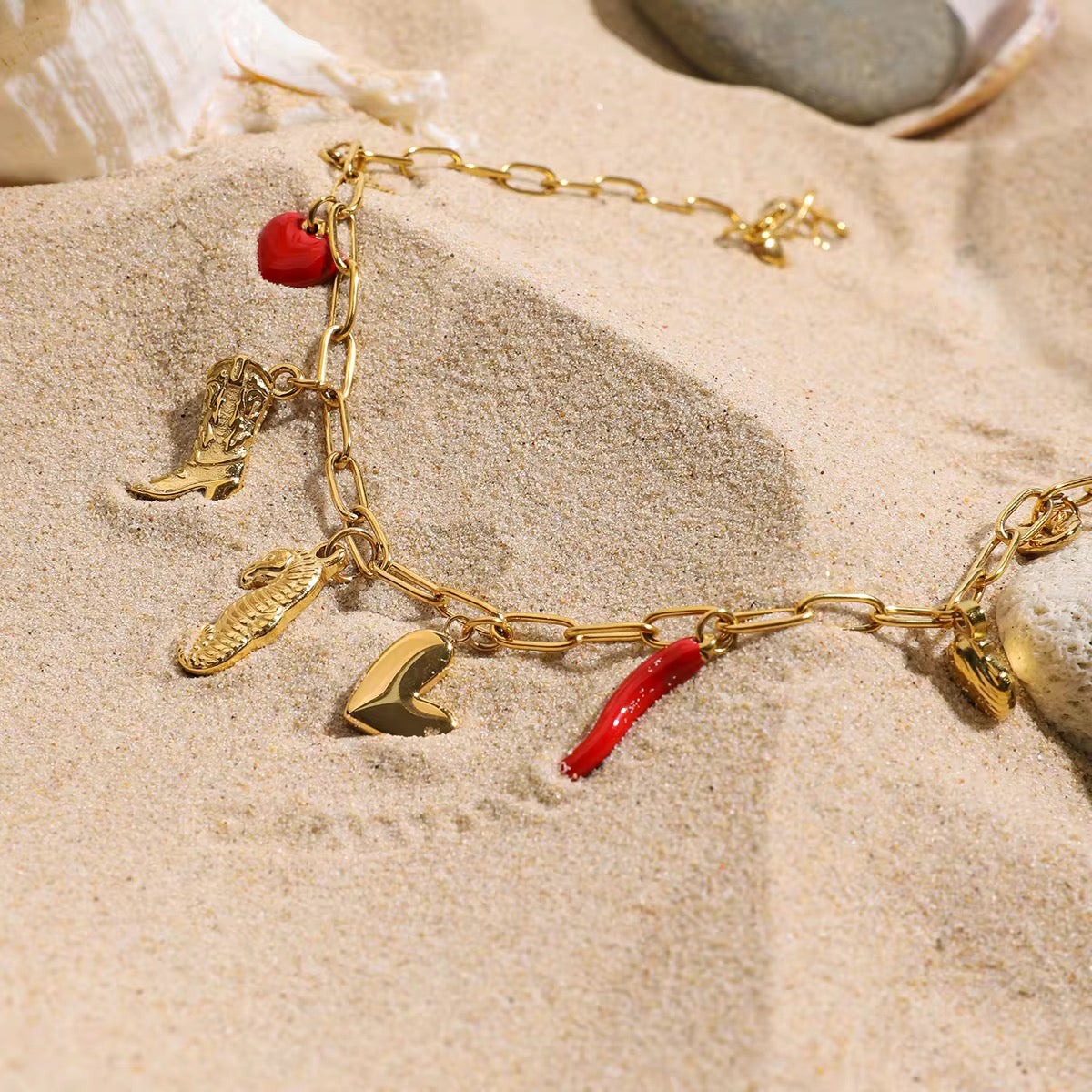 Sea You Soon Charms Necklace